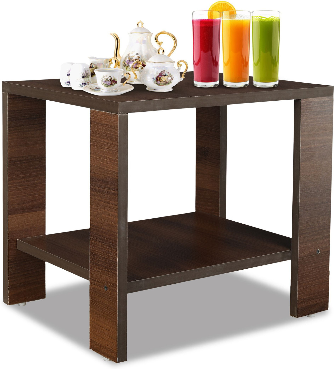 Image of Studio Kook Sez Sofamate Left Engineered Wood Side Table (Finish Color - Sleeperwood, Pre-assembled)