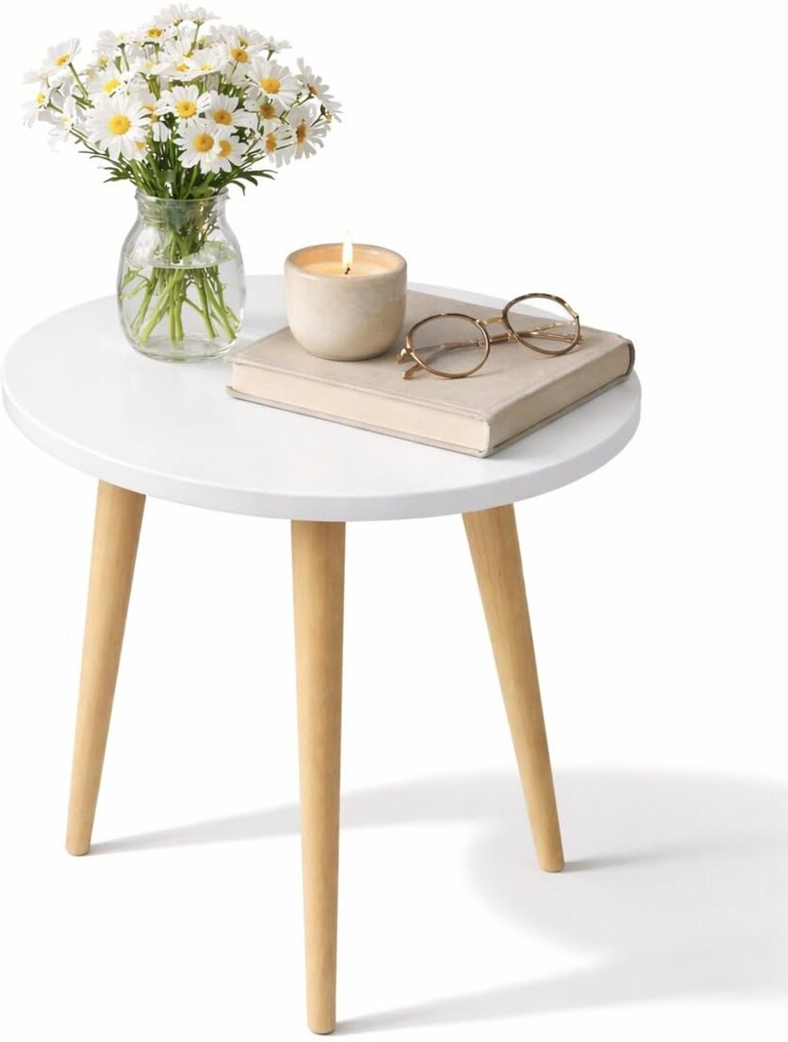 Image of Wakefit Solid Wood Bedside Table (Finish Color - Irish Walnut, Pre-assembled)