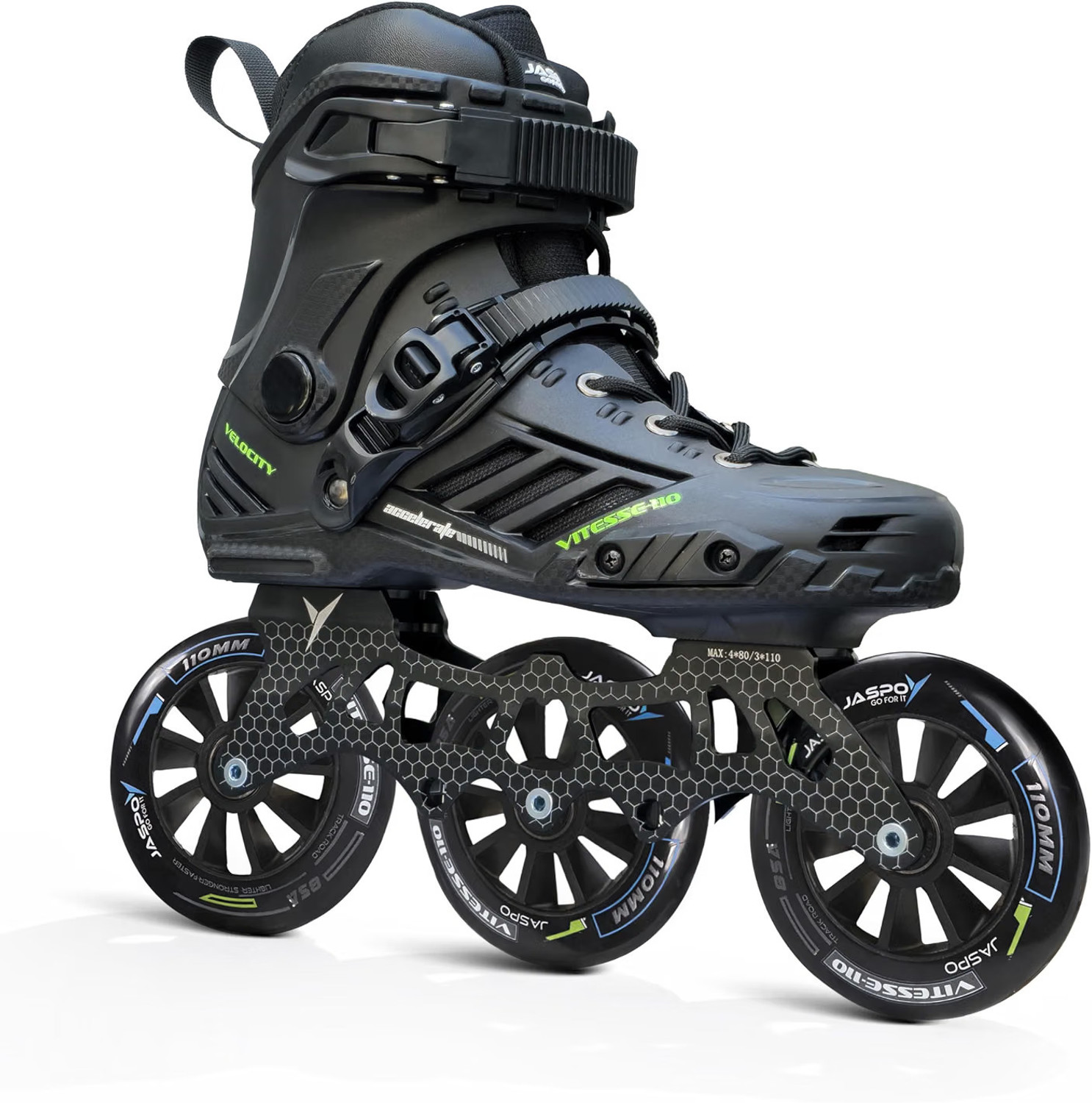 Jaspo Vitesse-110 Inline Skates 110mm 3 Wheels - Image 1
