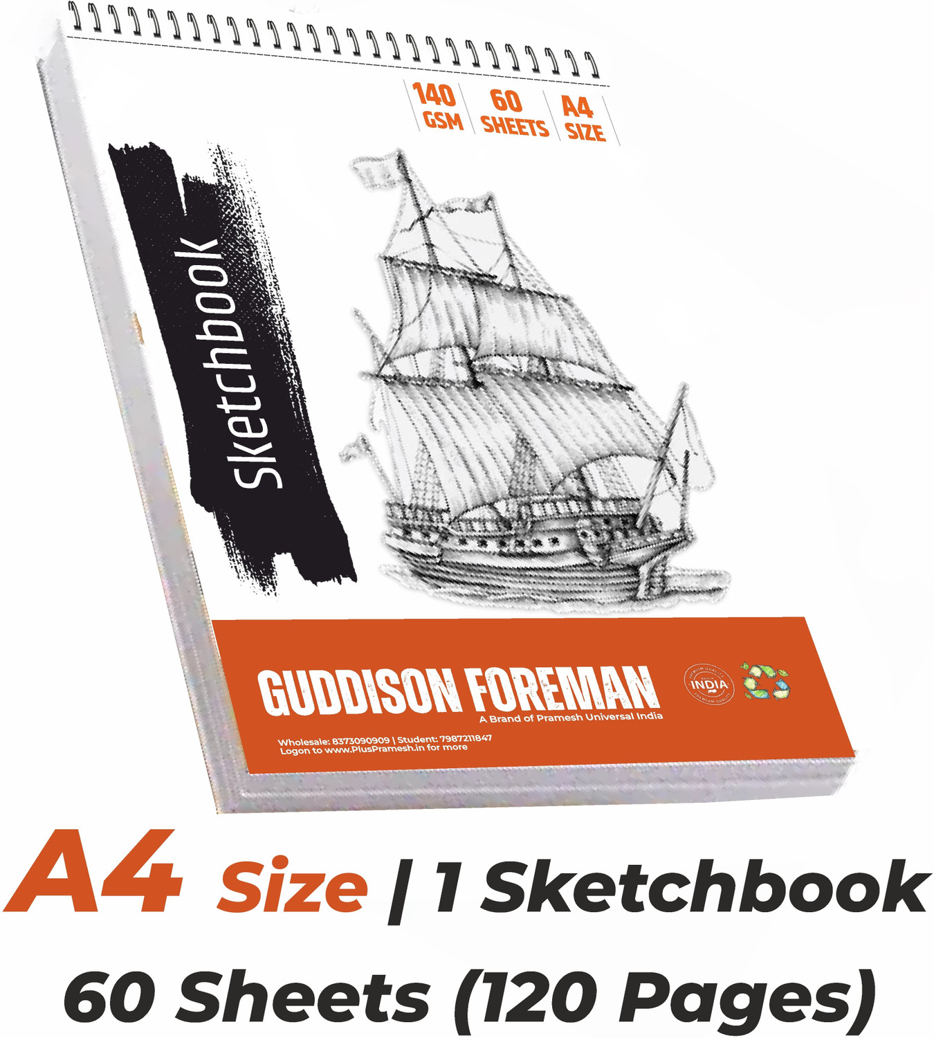 Image of DEALZY A5 Sketch Book 1 pc Sketch Pad (50 Sheets)
