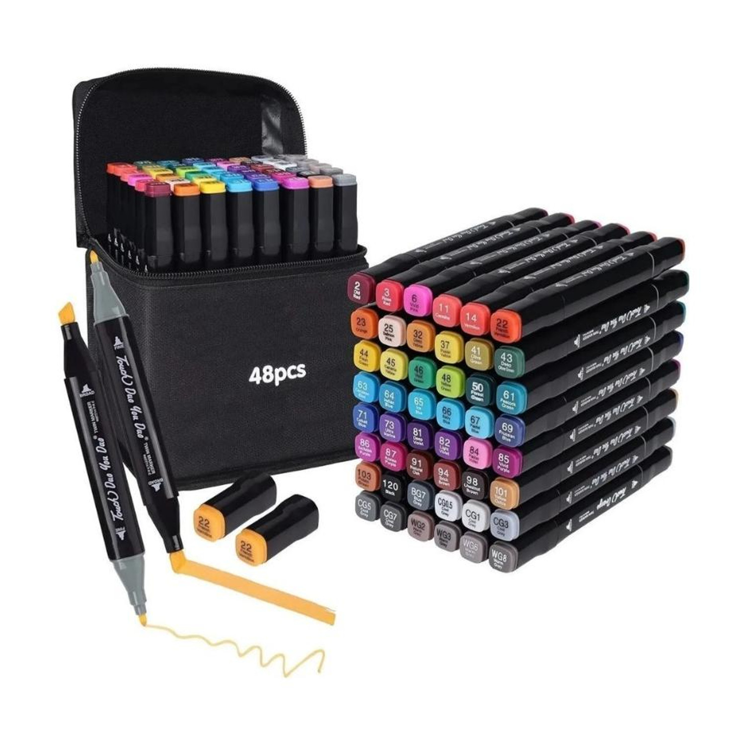 3D METRO SUPER STORE 48 PCS Marker Pen Set - Image 6