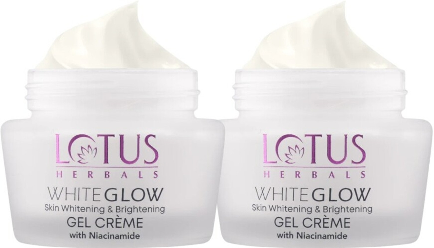 Image of LOTUS HERBALS Whiteglow Skin Whitening & Brightening Gel Creme (pack of 2) (120 g)