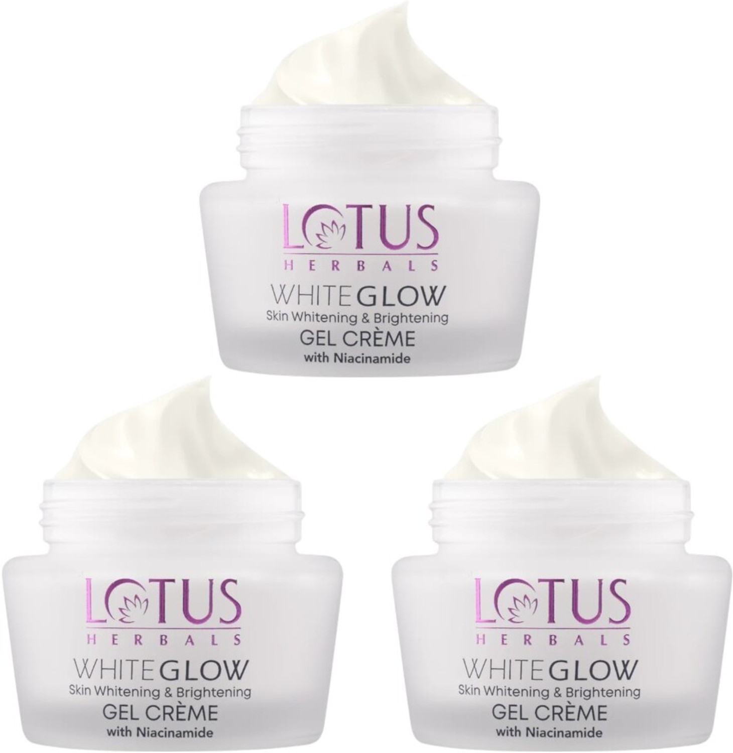 Image of LOTUS HERBALS Whiteglow Skin Whitening & Brightening Gel Creme (pack of 2) (120 g)