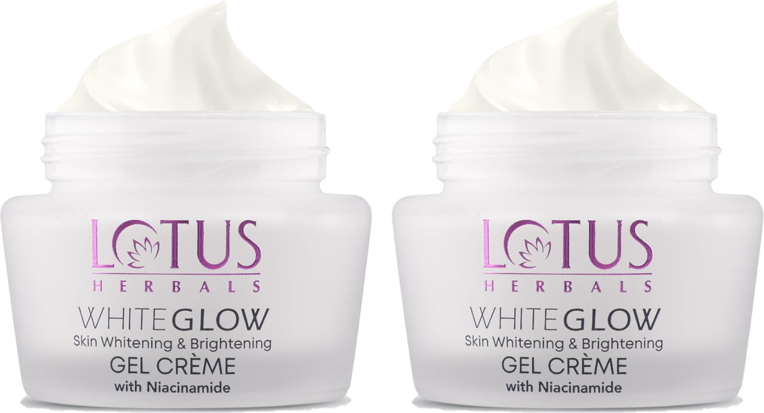 Image of LOTUS HERBALS Whiteglow Skin Whitening & Brightening Gel Creme (pack of 2) (120 g)