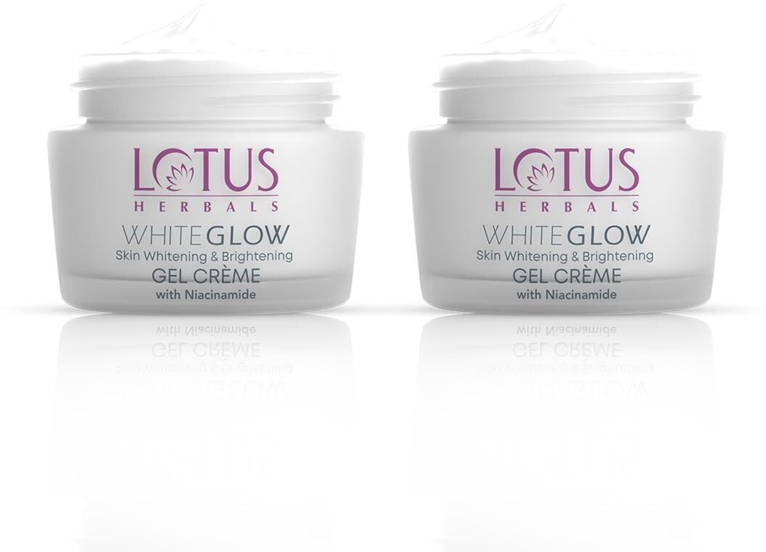 Image of LOTUS HERBALS Whiteglow Skin Whitening & Brightening Gel Creme (pack of 2) (120 g)