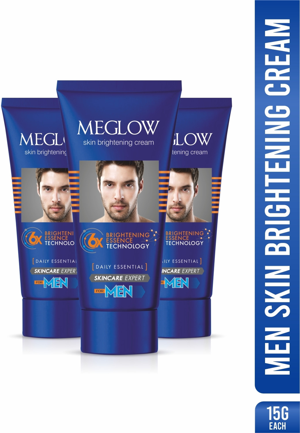 Image of meglow Skin Brightening Cream, Glycolic & Kojic Acid, Dark Spot Removal Pack of 7 (105 g)