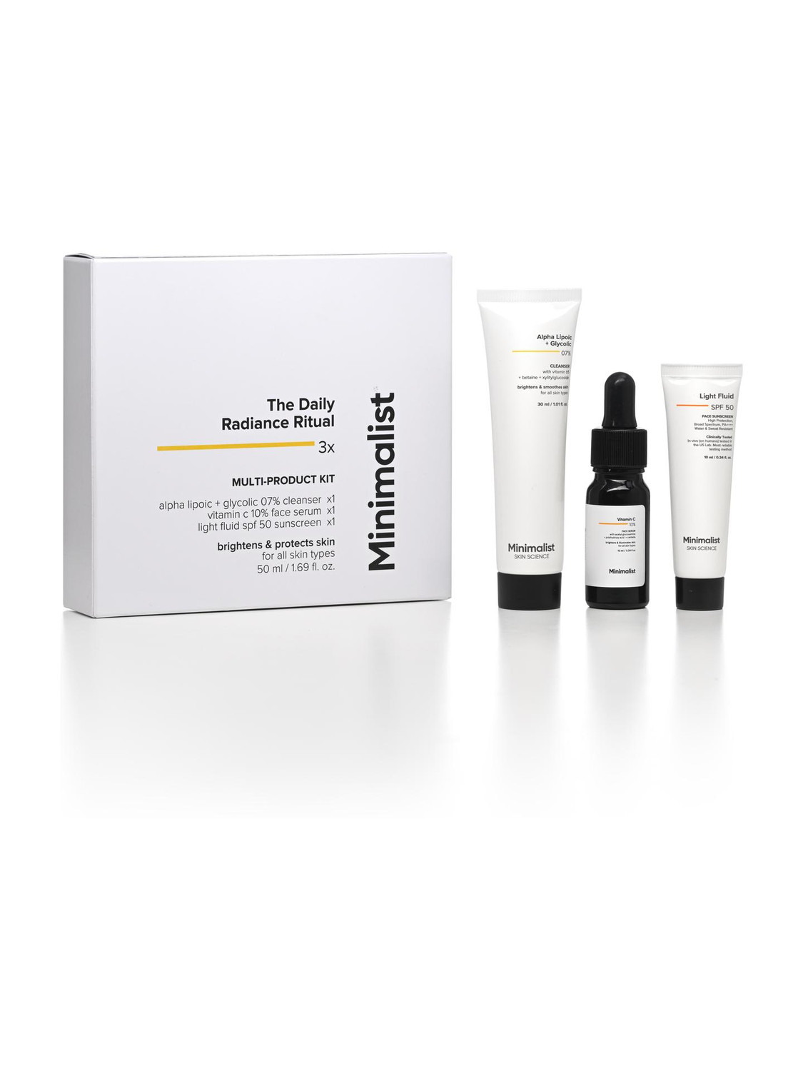 Minimalist Glow & Brightening Skincare Kit - Image 1