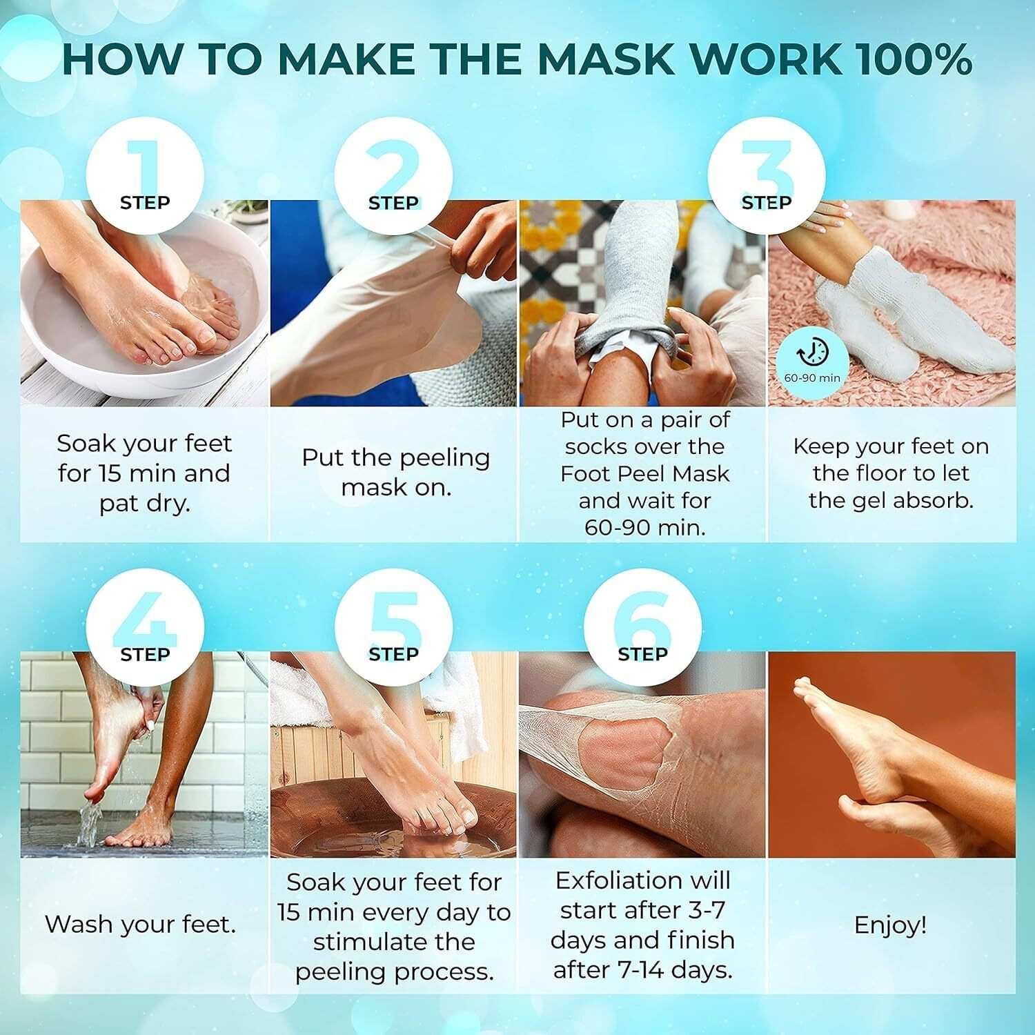 Image of purvish Feet Dead Skin Remover Mask | Deep Exfoliation | Natural Feet Peeling Mask (800 g)