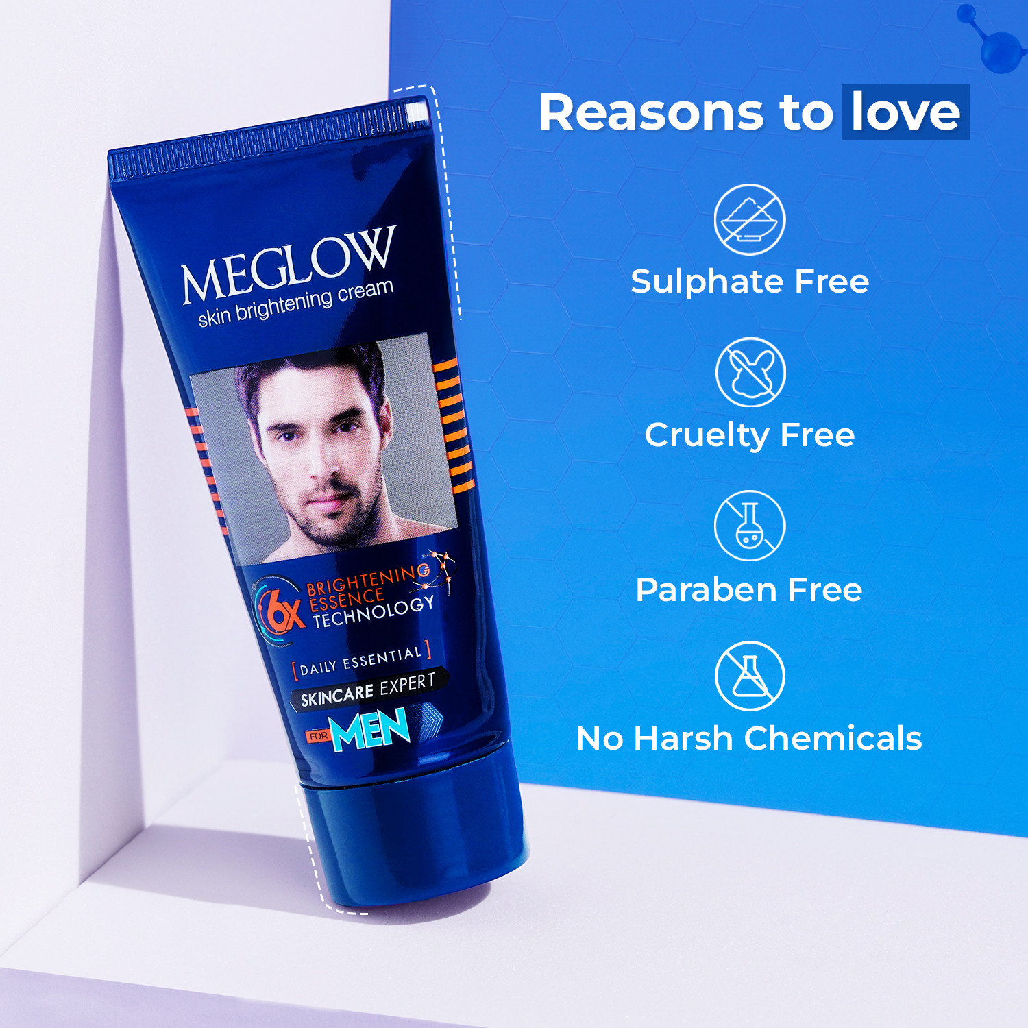 Image of meglow Skin Brightening Cream, Glycolic & Kojic Acid, Dark Spot Removal Pack of 10 (150 g)