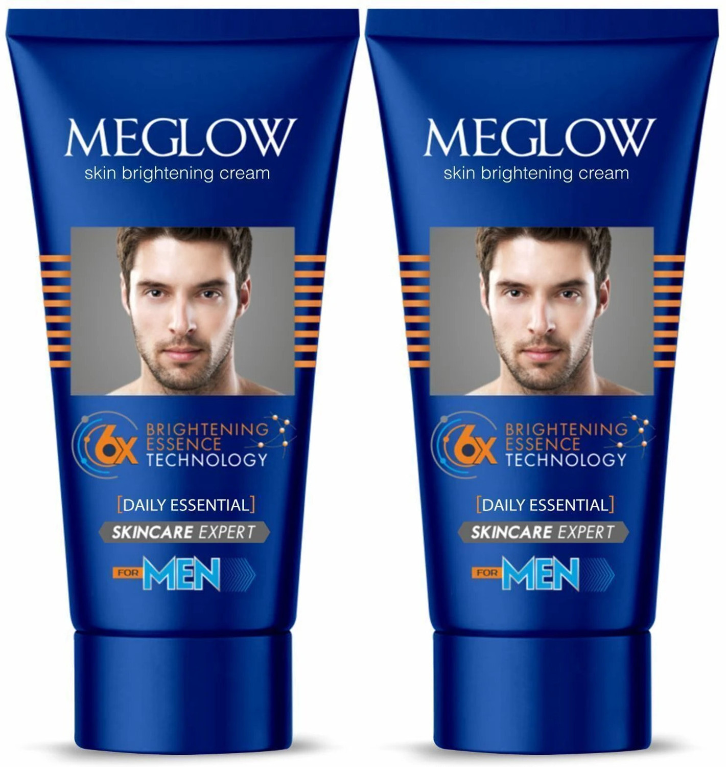 Image of meglow Skin Brightening Cream, Glycolic & Kojic Acid, Dark Spot Removal Pack of 7 (105 g)