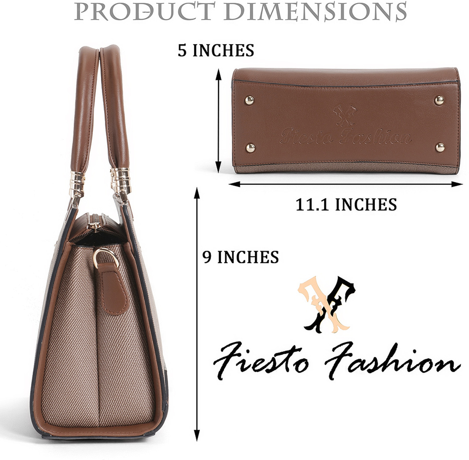 Image of Fiesto fashion Tan Women Hand-held Bag FIESTO-369-TAN