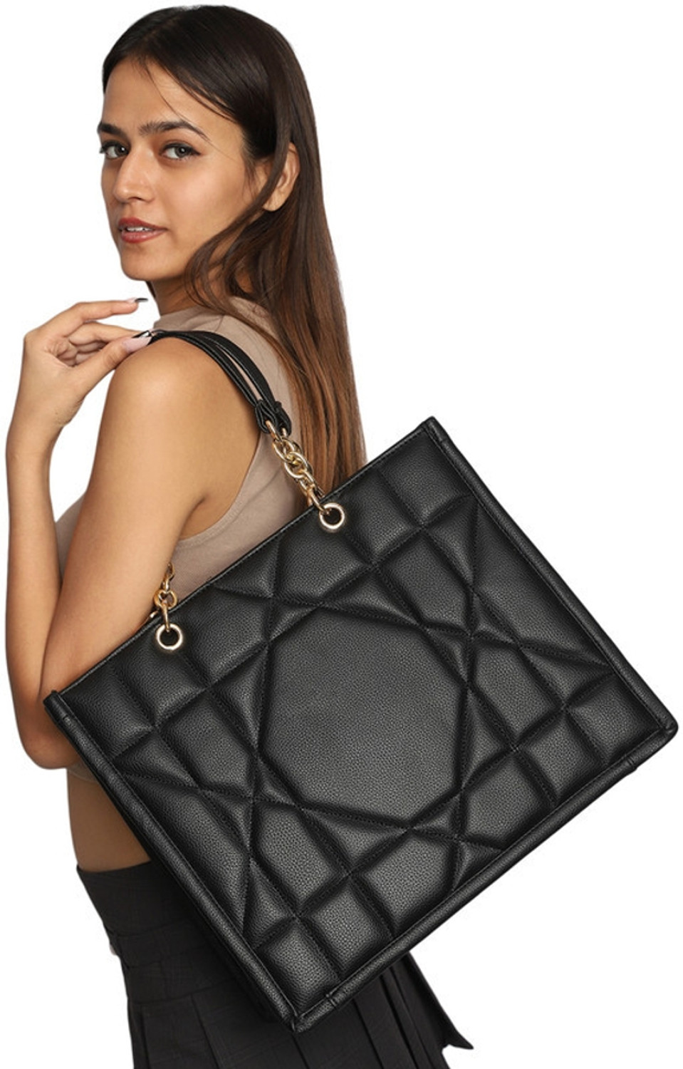 Image of MiniWesst Women Black Tote