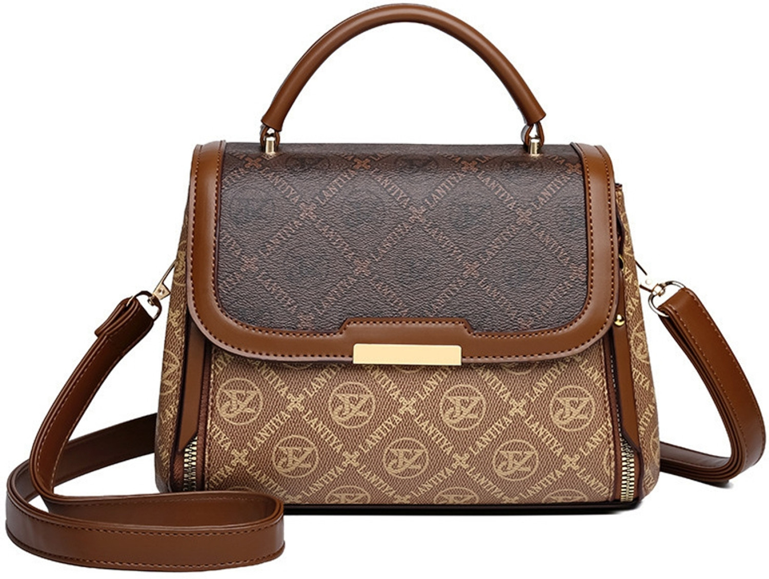 Image of Diva Dale Brown Women Sling Bag Stylish Trendy Premium Party-Wear Casual Dual Tone