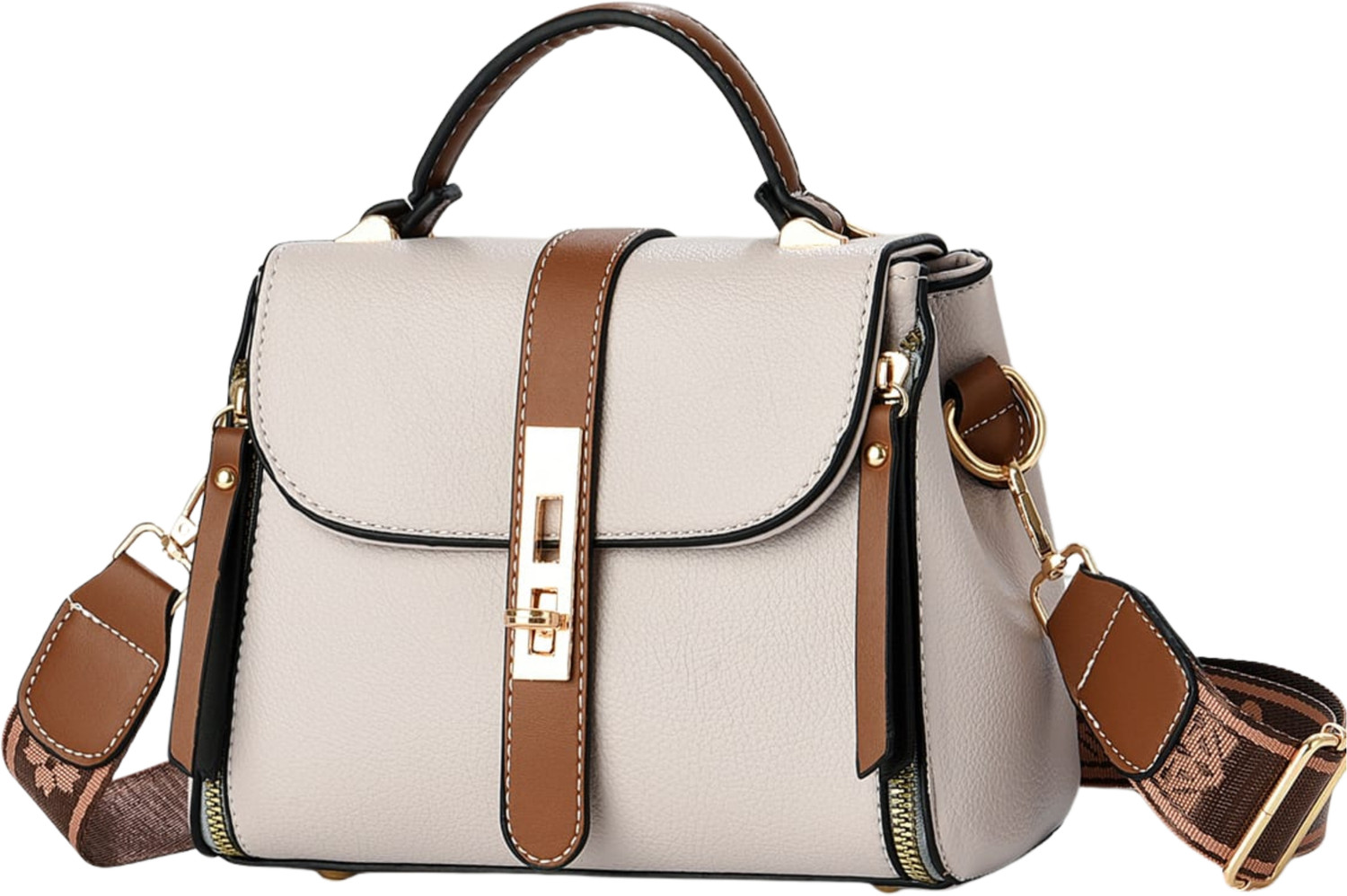 Image of Diva Dale Brown Women Sling Bag Stylish Trendy Premium Party-Wear Casual Dual Tone