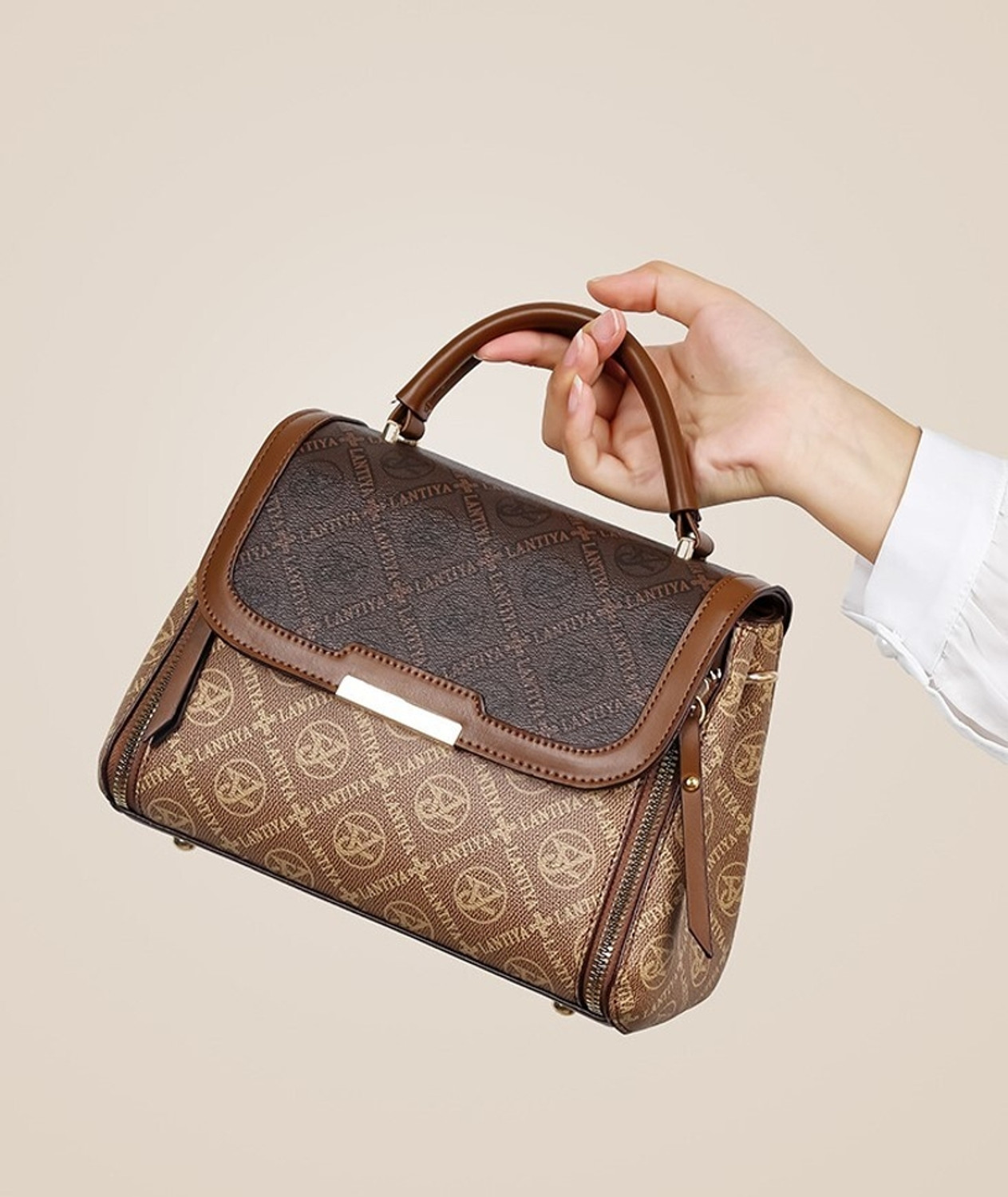 Image of Diva Dale Brown Women Sling Bag Stylish Trendy Premium Party-Wear Casual Dual Tone