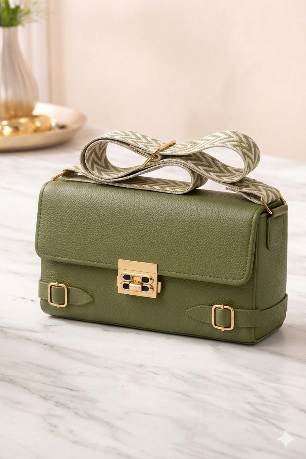 Dtfashion Green Girls Sling Bag - Image 1