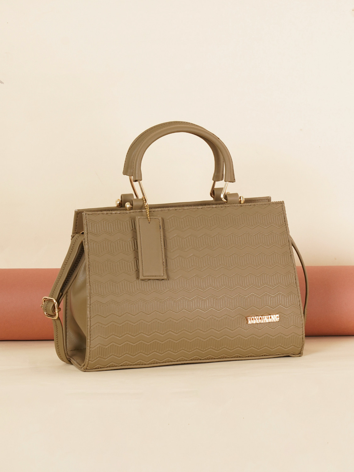 Image of Fiesto fashion Tan Women Hand-held Bag FIESTO-369-TAN