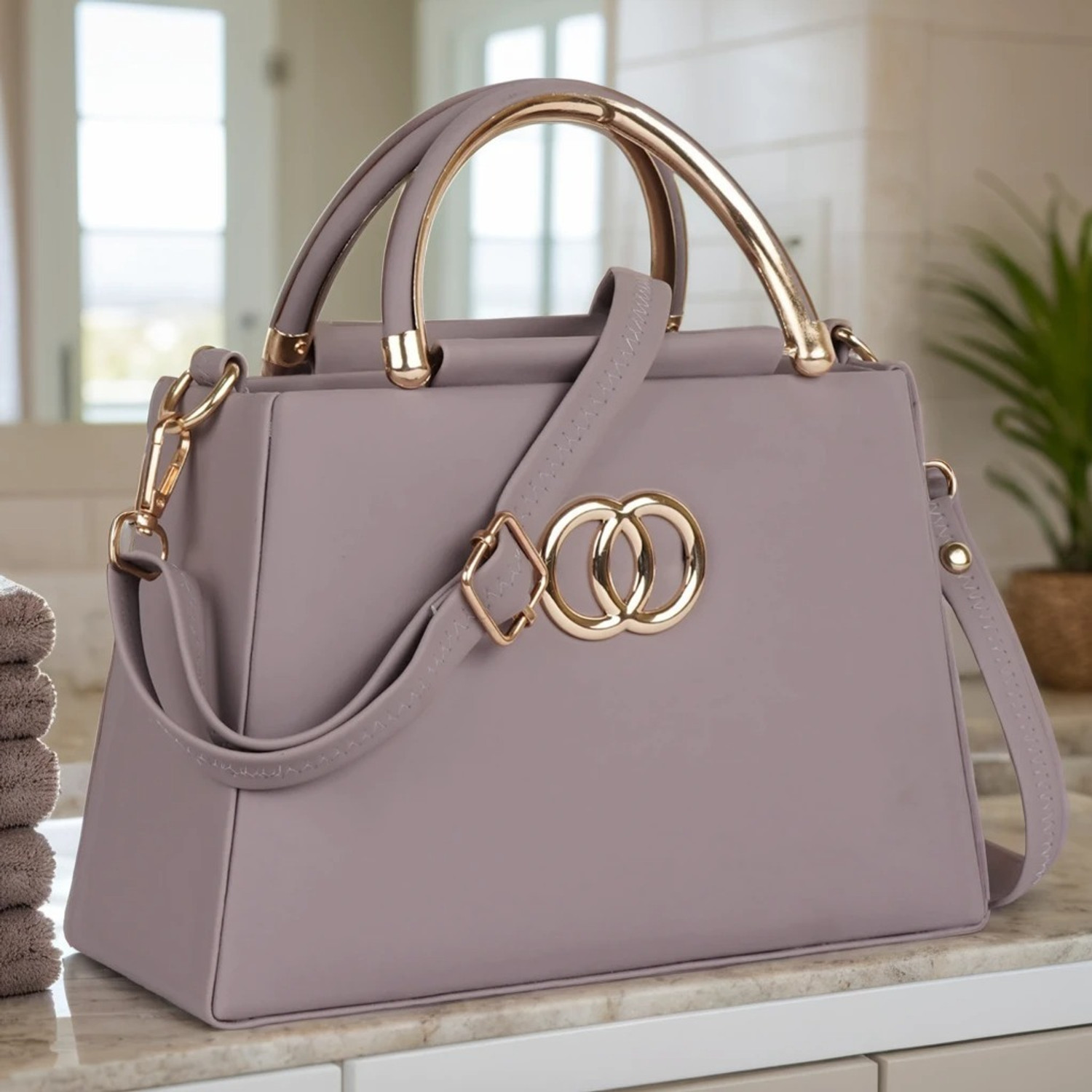 Image of Fiesto fashion Tan Women Hand-held Bag FIESTO-369-TAN