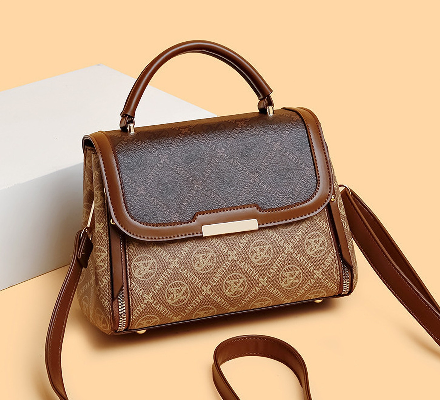 Image of Diva Dale Brown Women Sling Bag Stylish Trendy Premium Party-Wear Casual Dual Tone