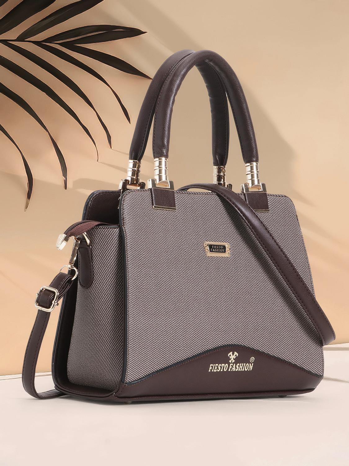 Image of Fiesto fashion Tan Women Hand-held Bag FIESTO-369-TAN