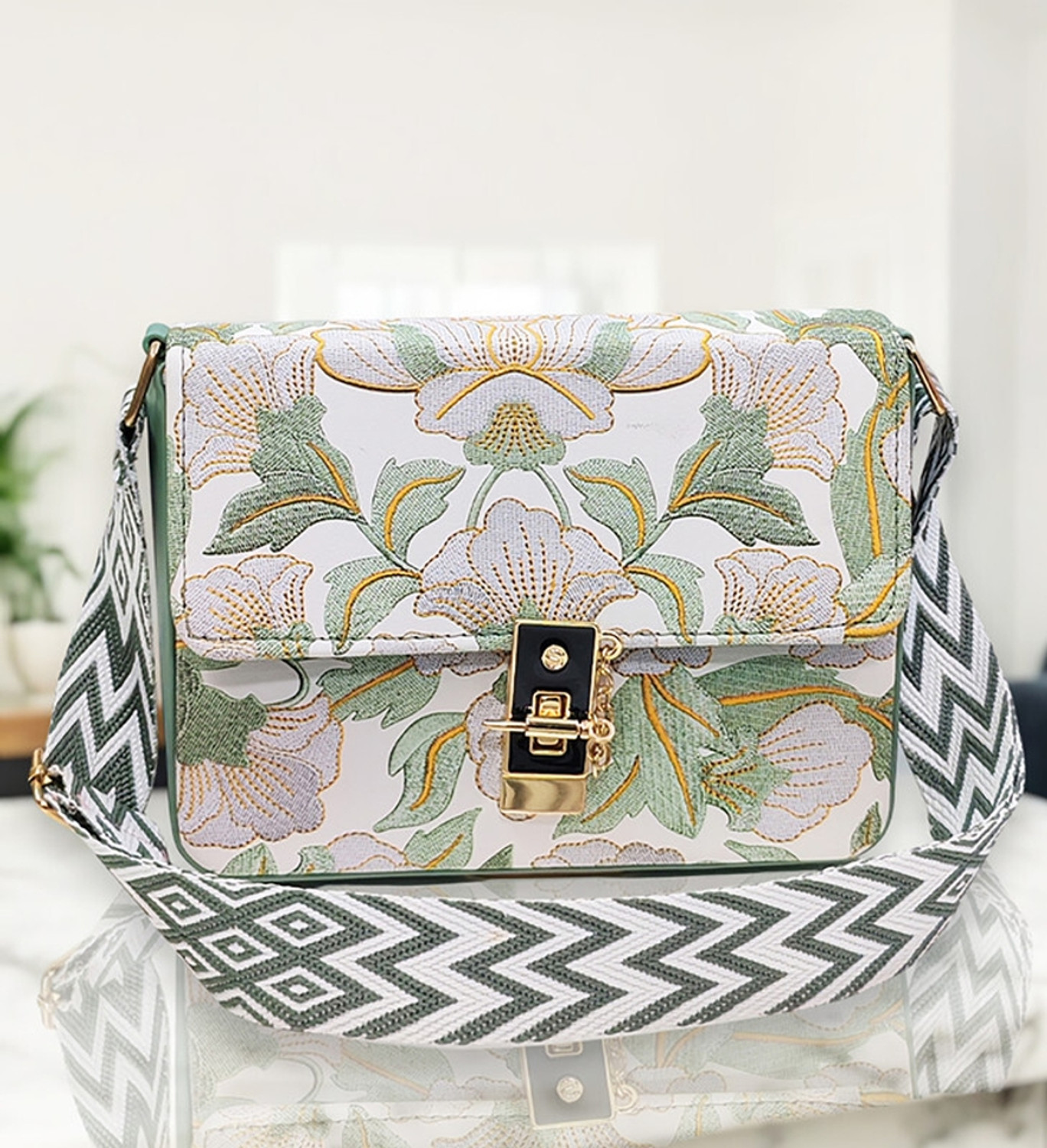 Image of apricus Green Women Sling Bag Sling bag for Women Ladies Purse Handbag Cross body bag