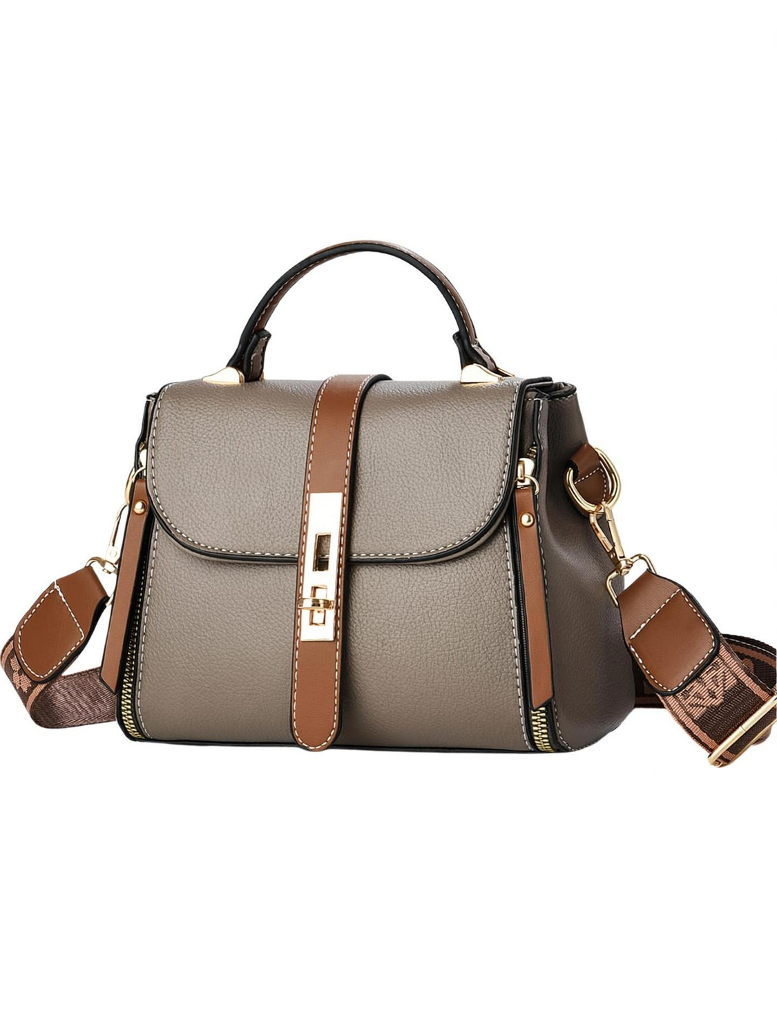 Image of Diva Dale Brown Women Sling Bag Stylish Trendy Premium Party-Wear Casual Dual Tone