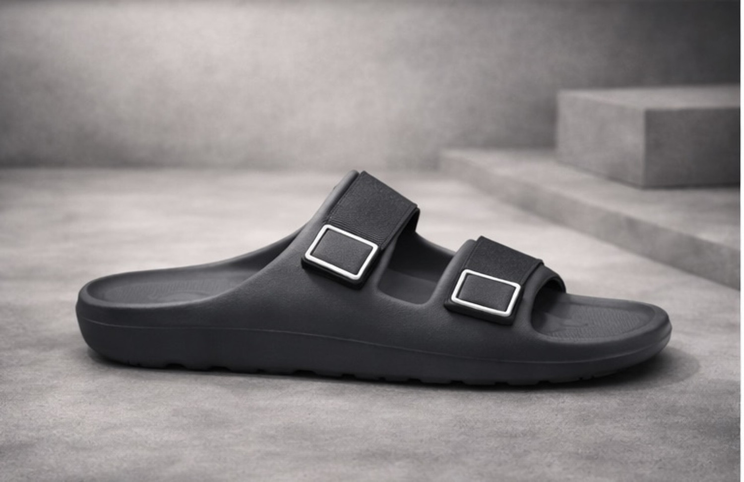 Image of BIRKENSTOCK Men Slides (Black , 10)