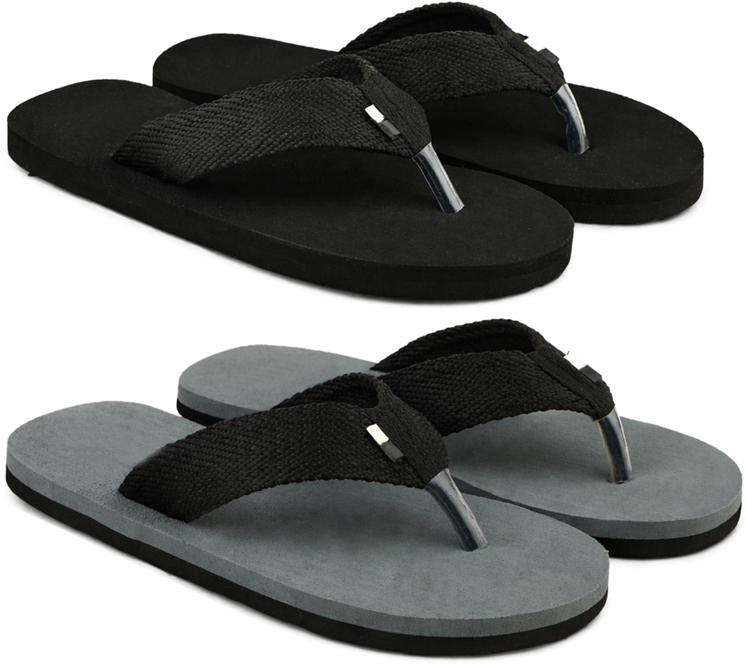 Image of G NXT Men Flip Flops (Blue, Brown, Grey , 7)