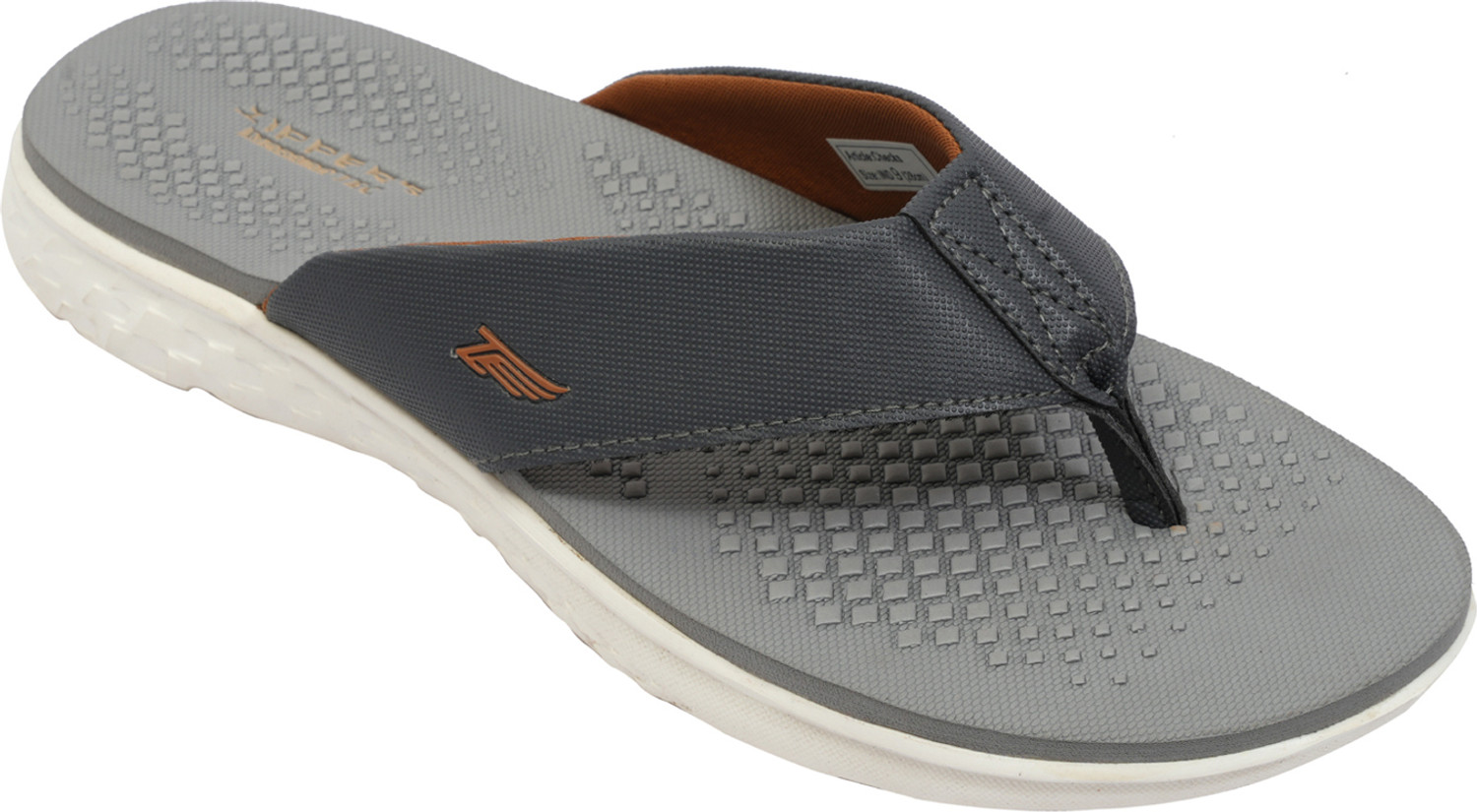 Image of ZIPPERS Men Flip Flops (Black , 10)