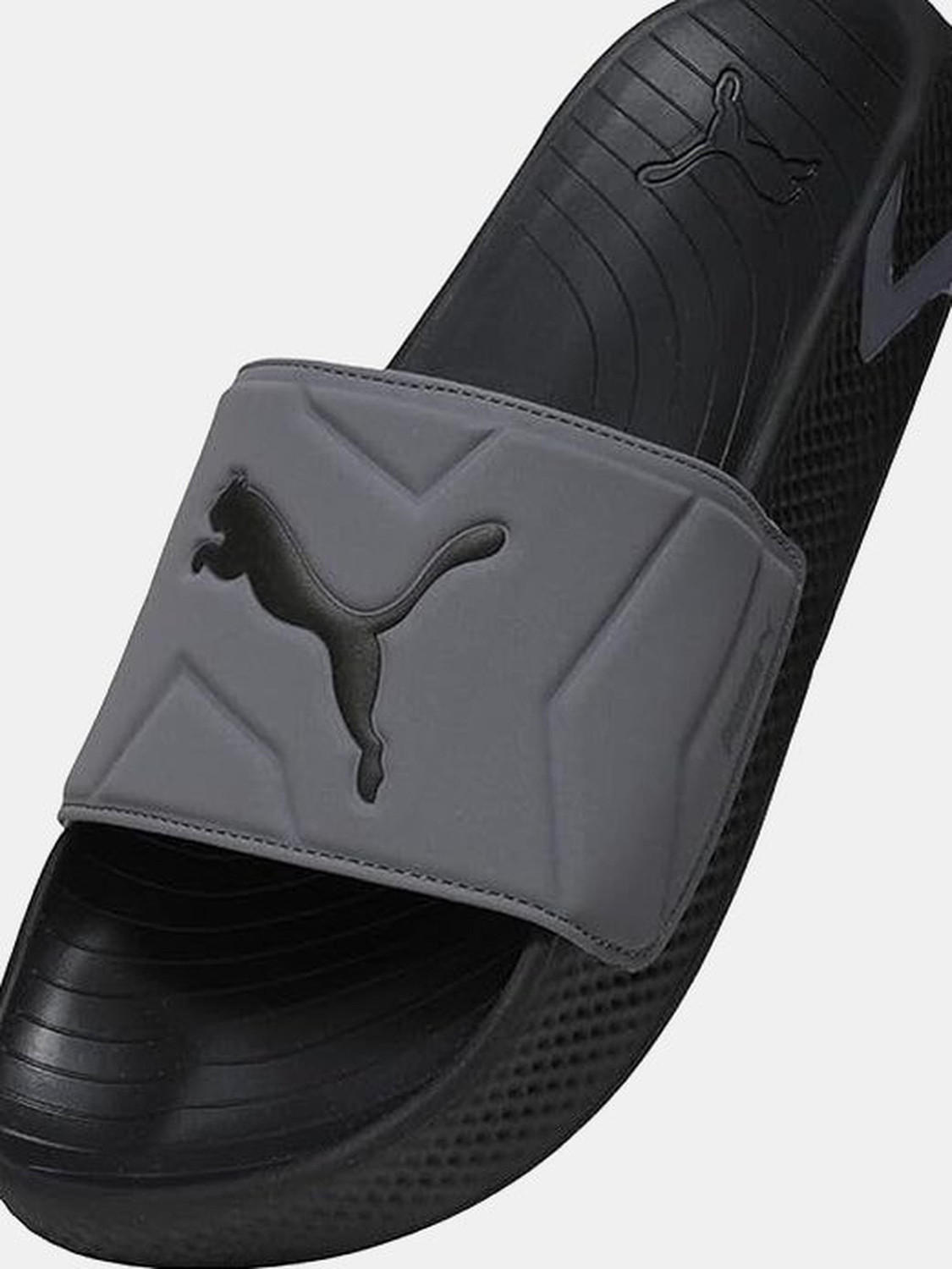 Image of Puma SoftridePro Leadpuff Men Slides (Black , 9)