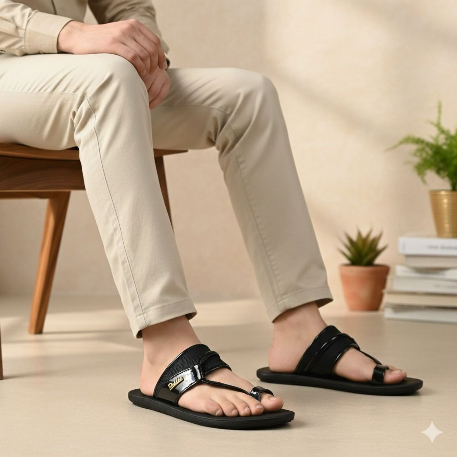 Image of Doctor Health Super Soft Super Soft Orthopedic Slippers Men | Supportive Sole, Anti Slip | Walking Men Flip Flops (Tan , 8)