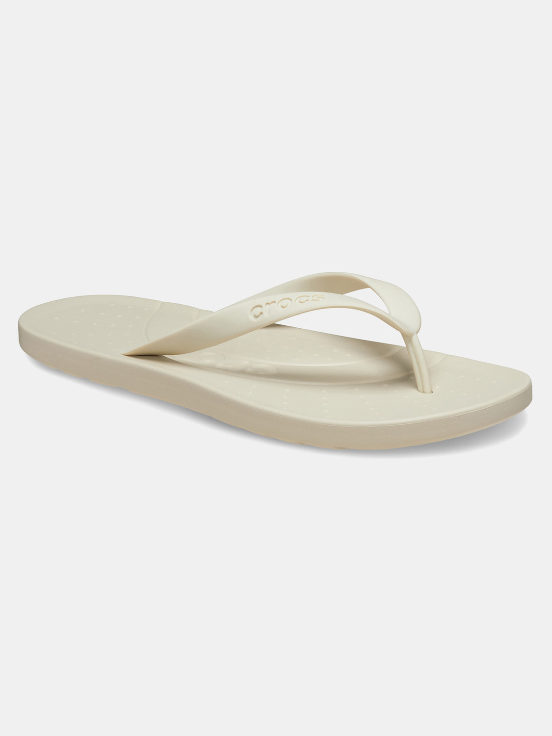 Image of CROCS ESSENTIALS Unisex Flip Flops (Beige , 4)