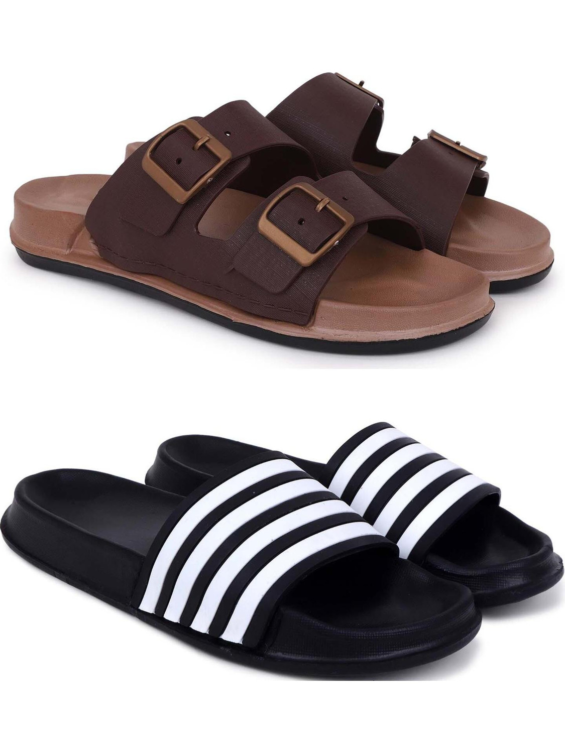 Kapani Men Brown Flip Flops - Image 6
