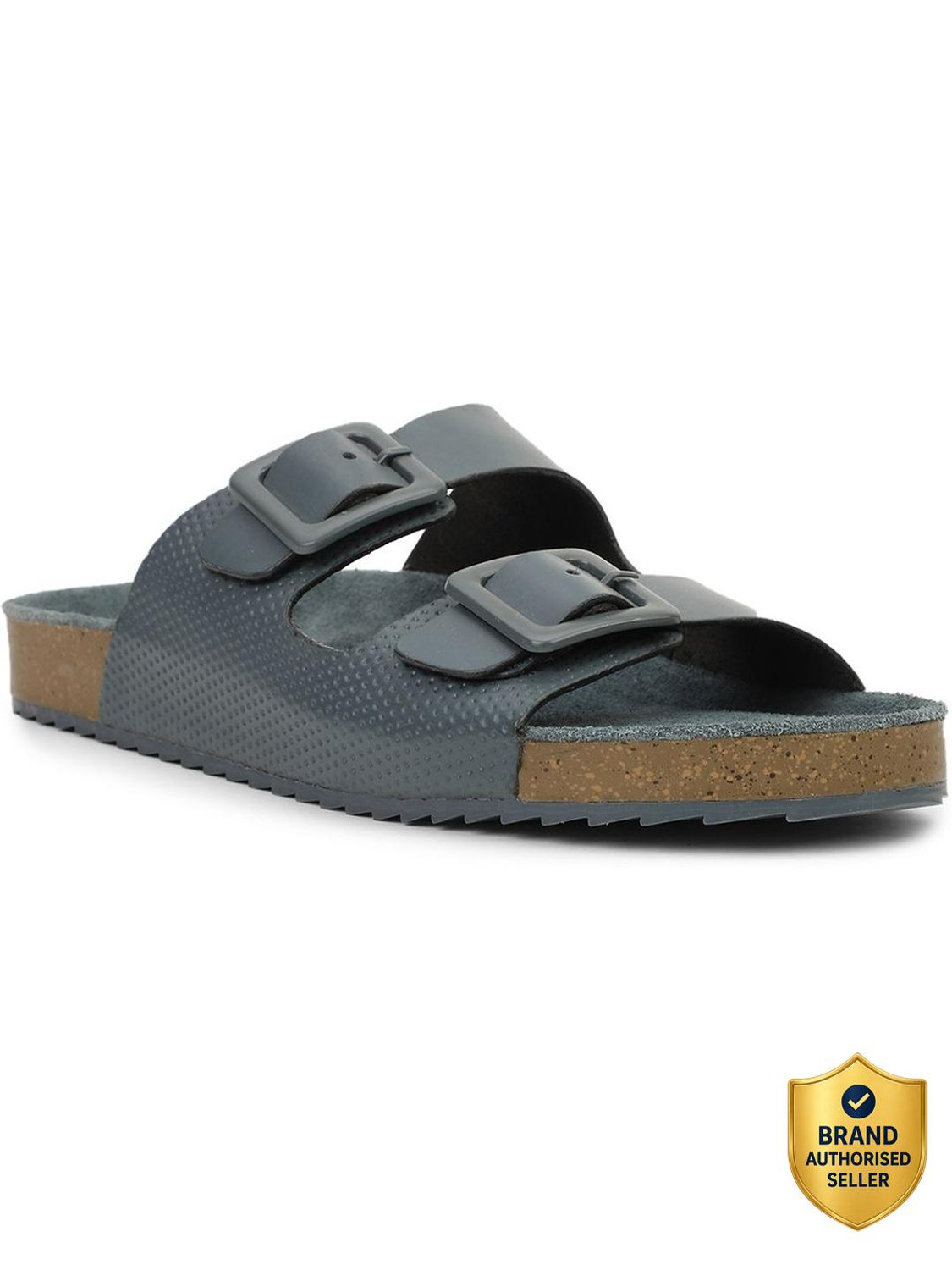 Image of BIRKENSTOCK Men Slides (Black , 8)