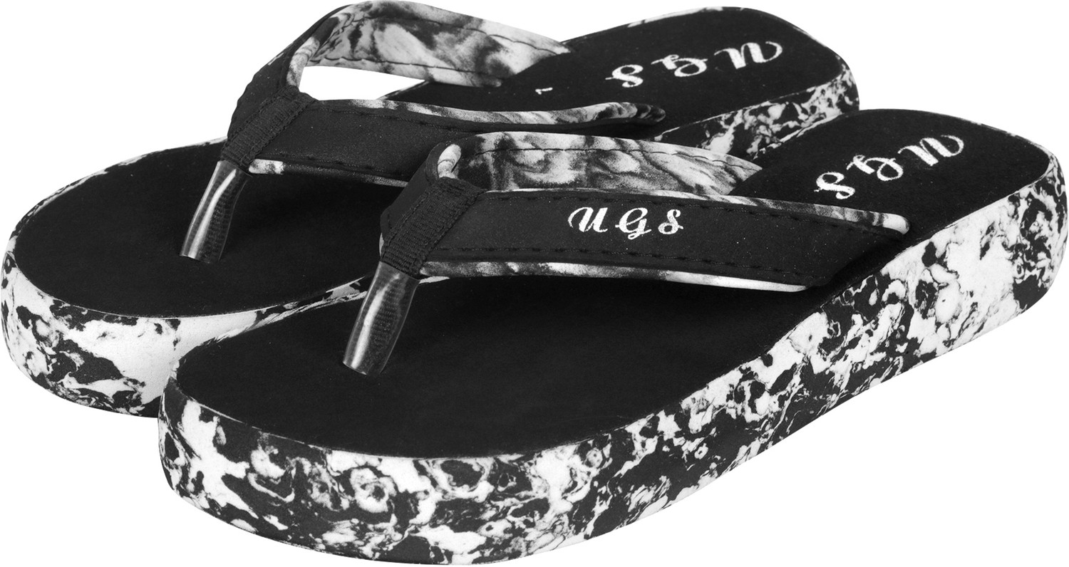 Image of Hillings Women's Comfortable Stylish and Trending Flip Flops Women Flip Flops (Black , 5)