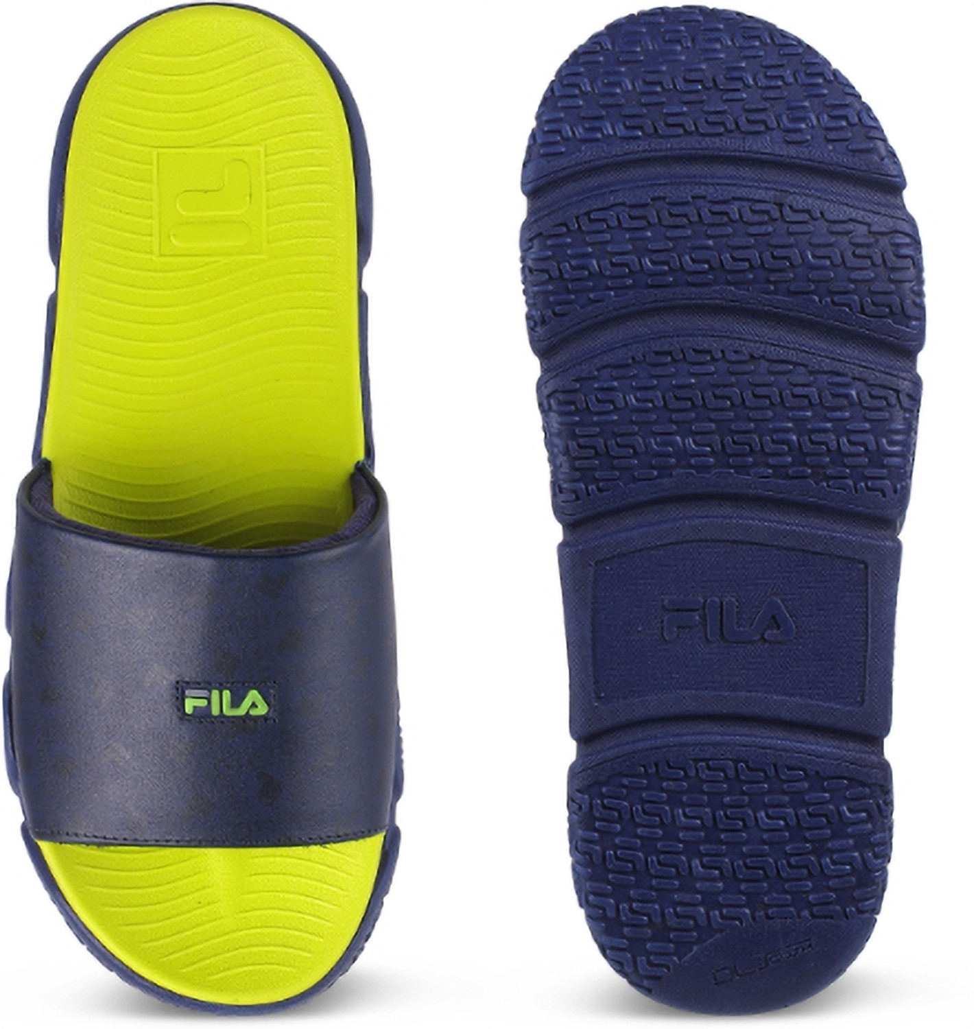 Image of FILA Men Slides (Navy , 8)