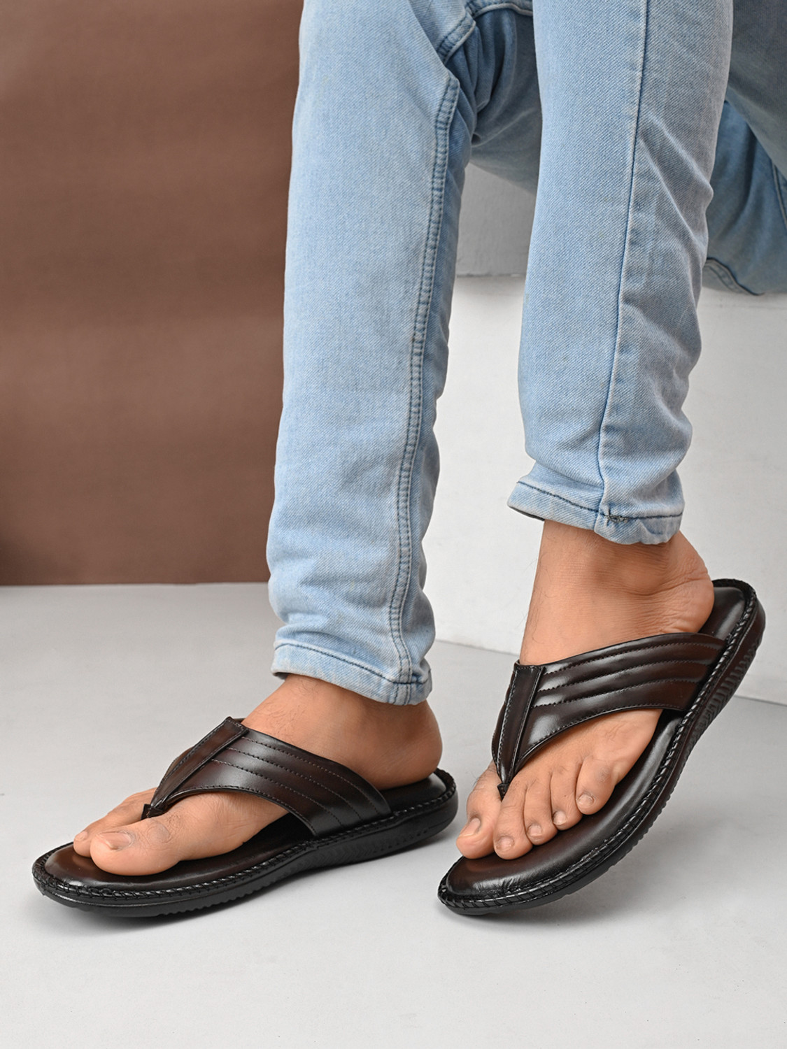 Image of Men's Avenue Men Sandal (Brown , 9)