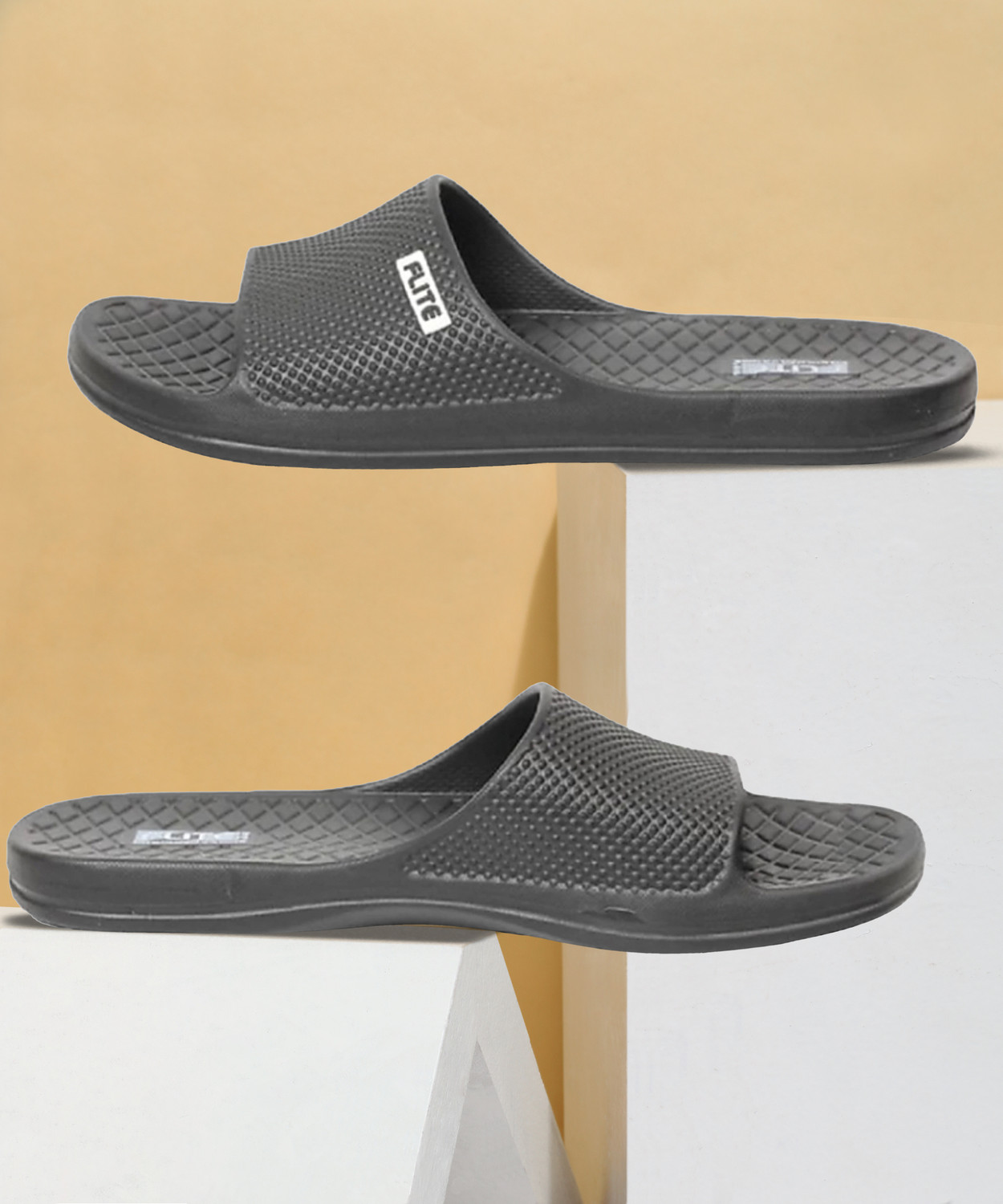 Image of FLITE Men Slides (Black , 10)