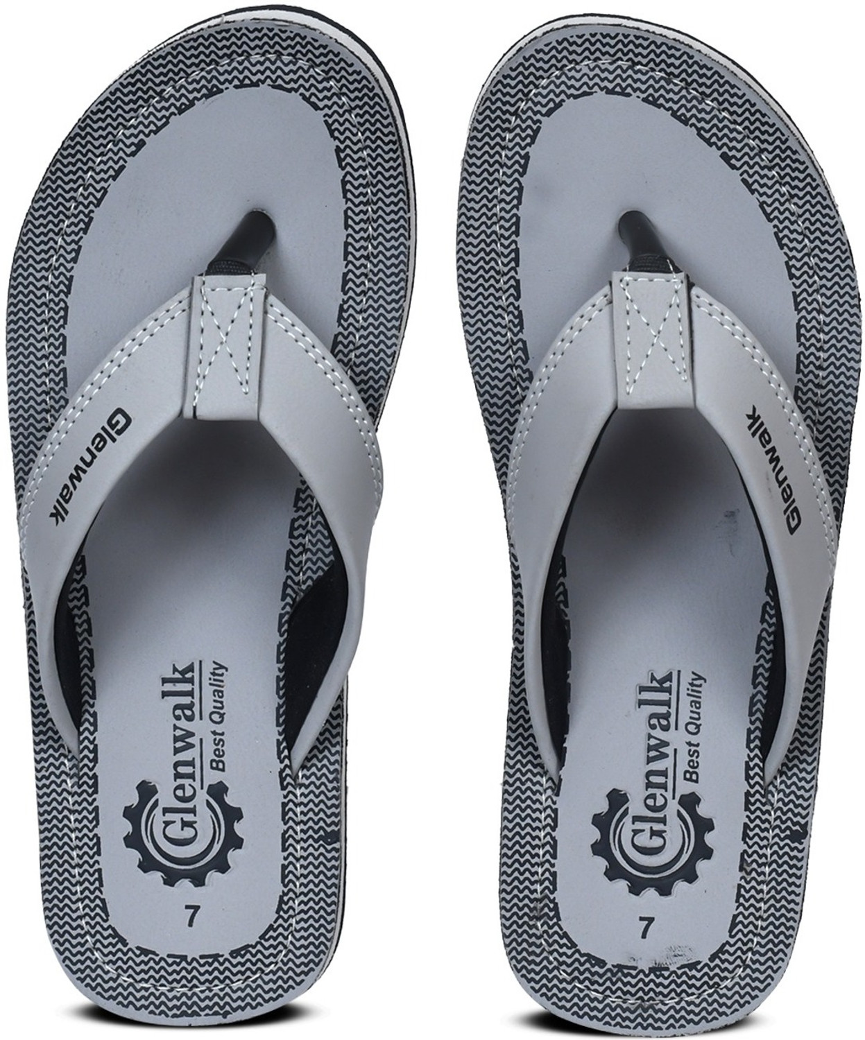 Image of Speedokart enterprises Men Flip Flops (Blue, Black , 7)