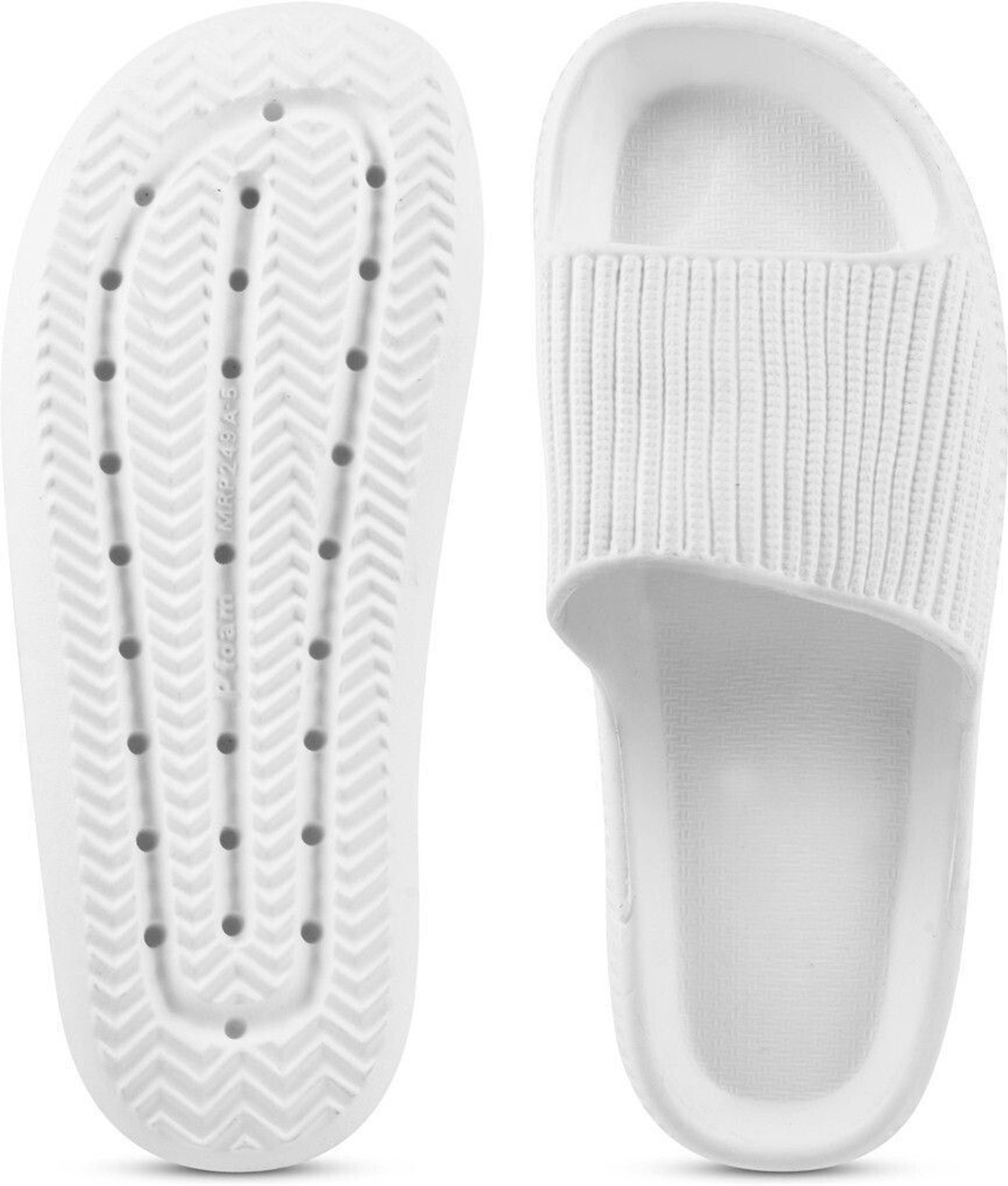 Image of ATHREE Men Slides (White , 8)