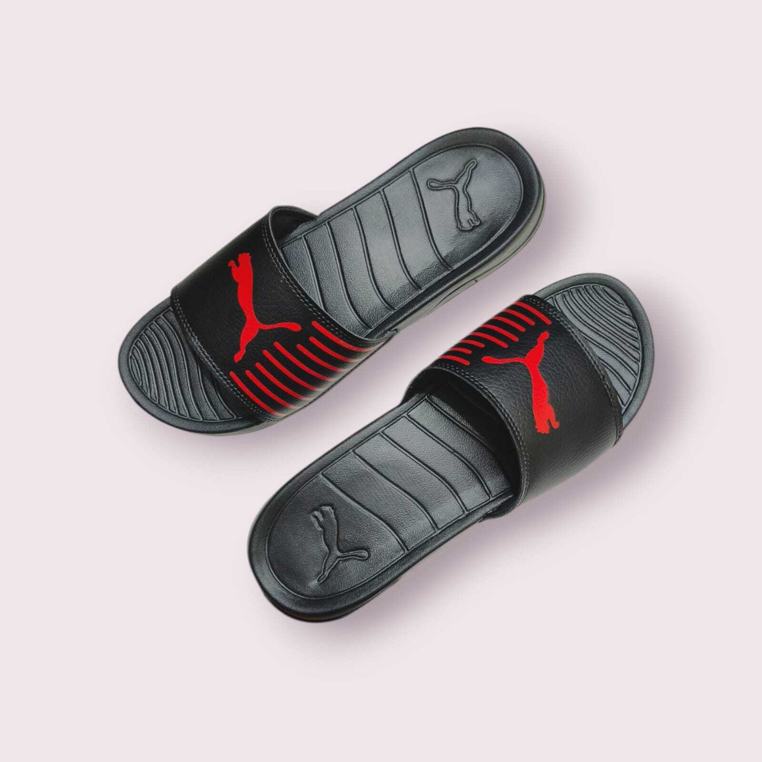 Image of Puma Geo Men Slides (Black , 8)