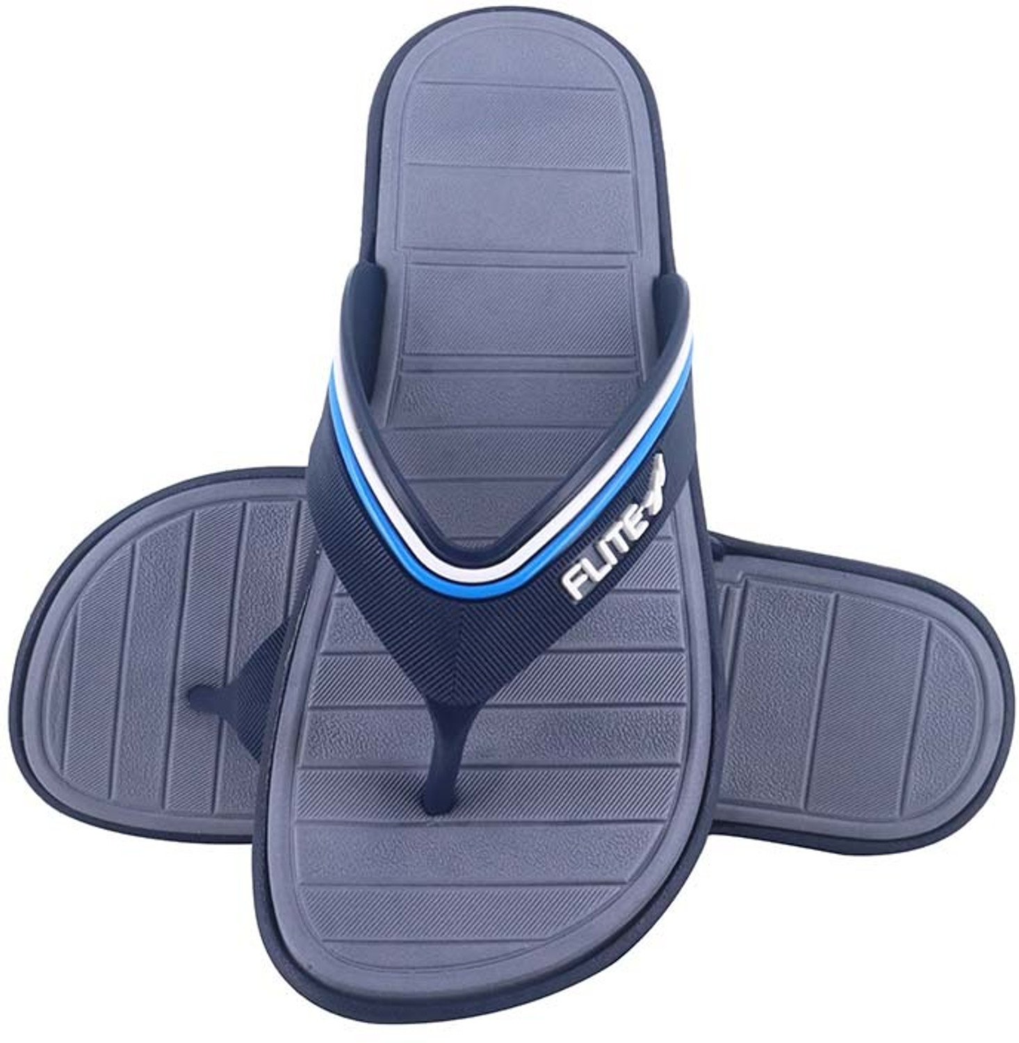 Image of FLITE Men Slides (Navy, Blue , 4)