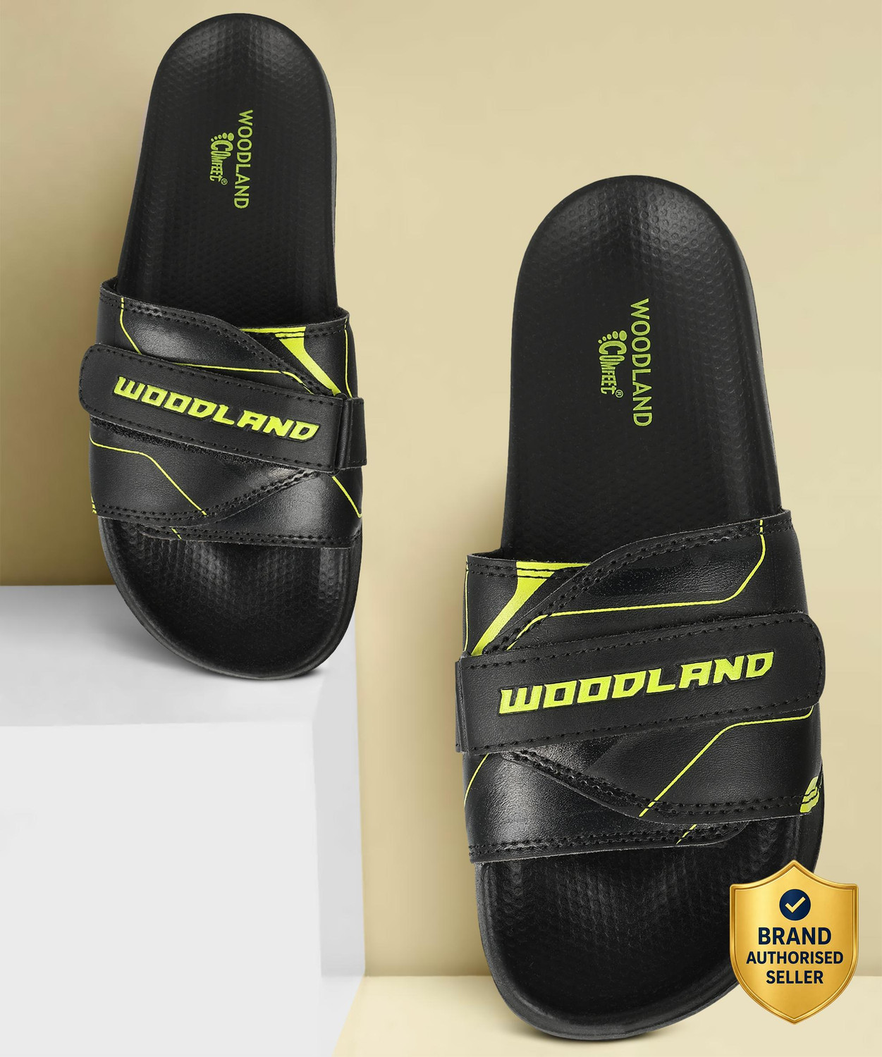 WOODLAND Men's Lightweight Cushioned Slides - Image 1