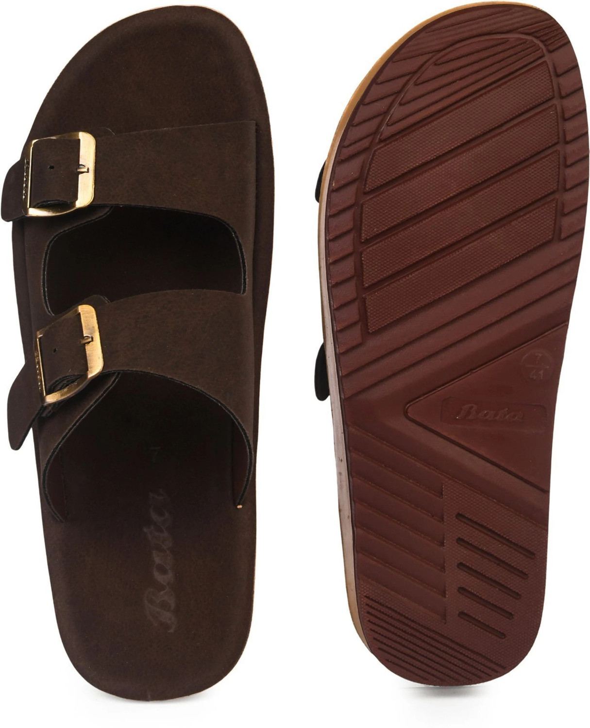 Image of Bata Men Slippers (Brown , 11)