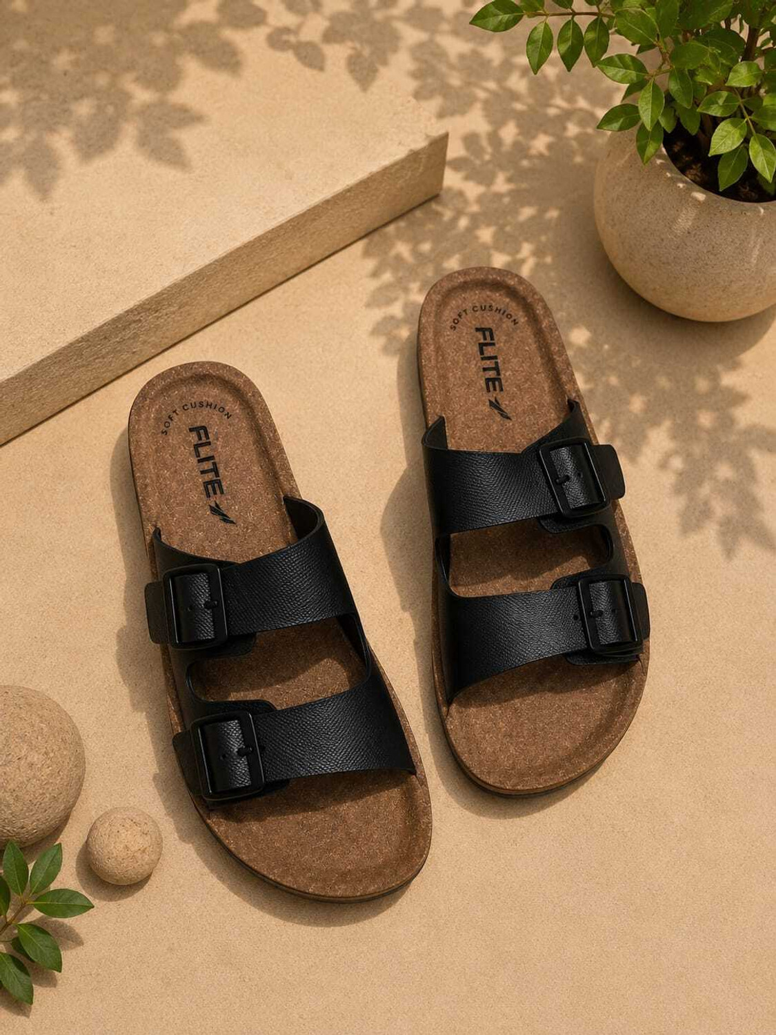 Image of Bata Men Slippers (Brown , 5)