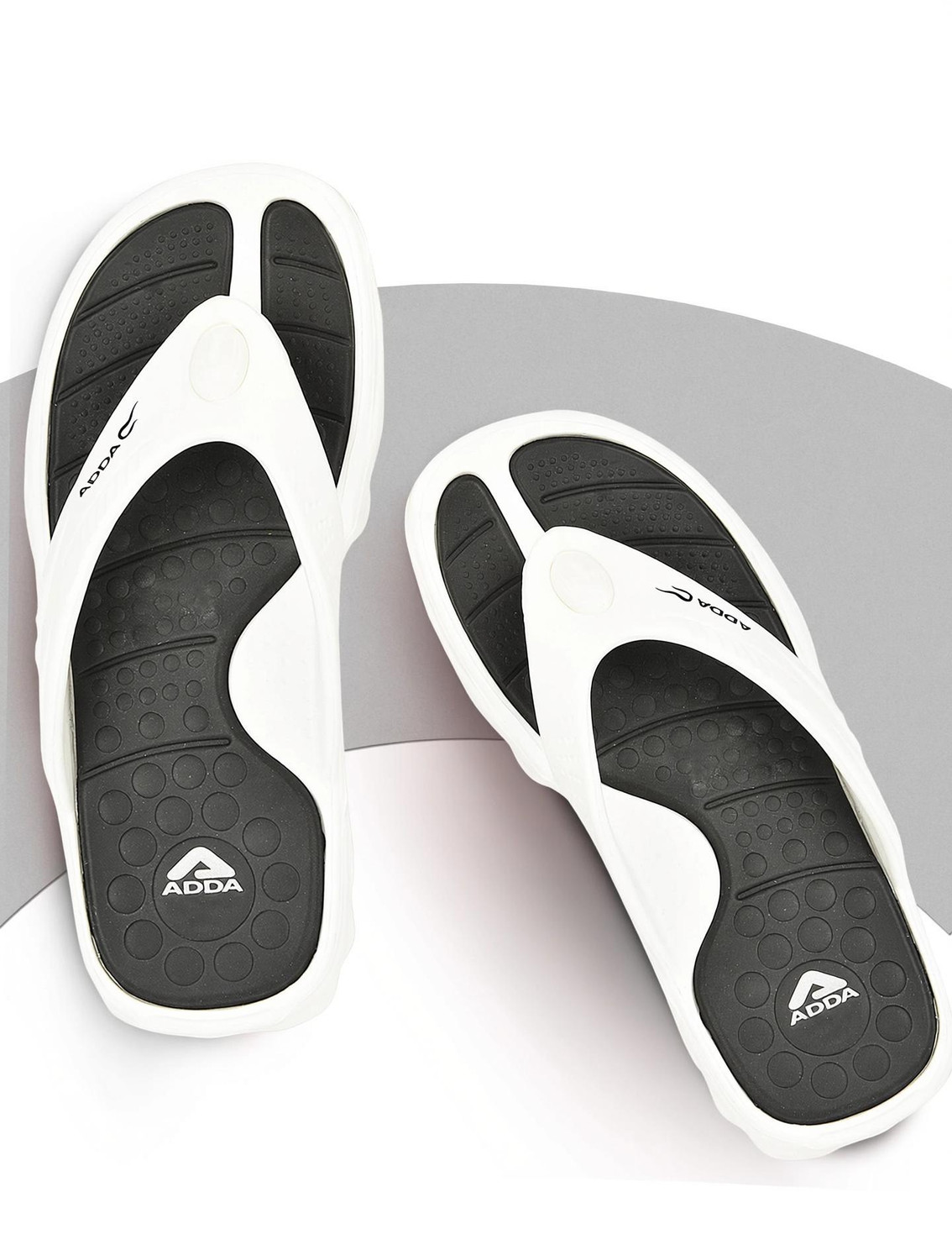 Adda Men Black Flip Flops - Image 6