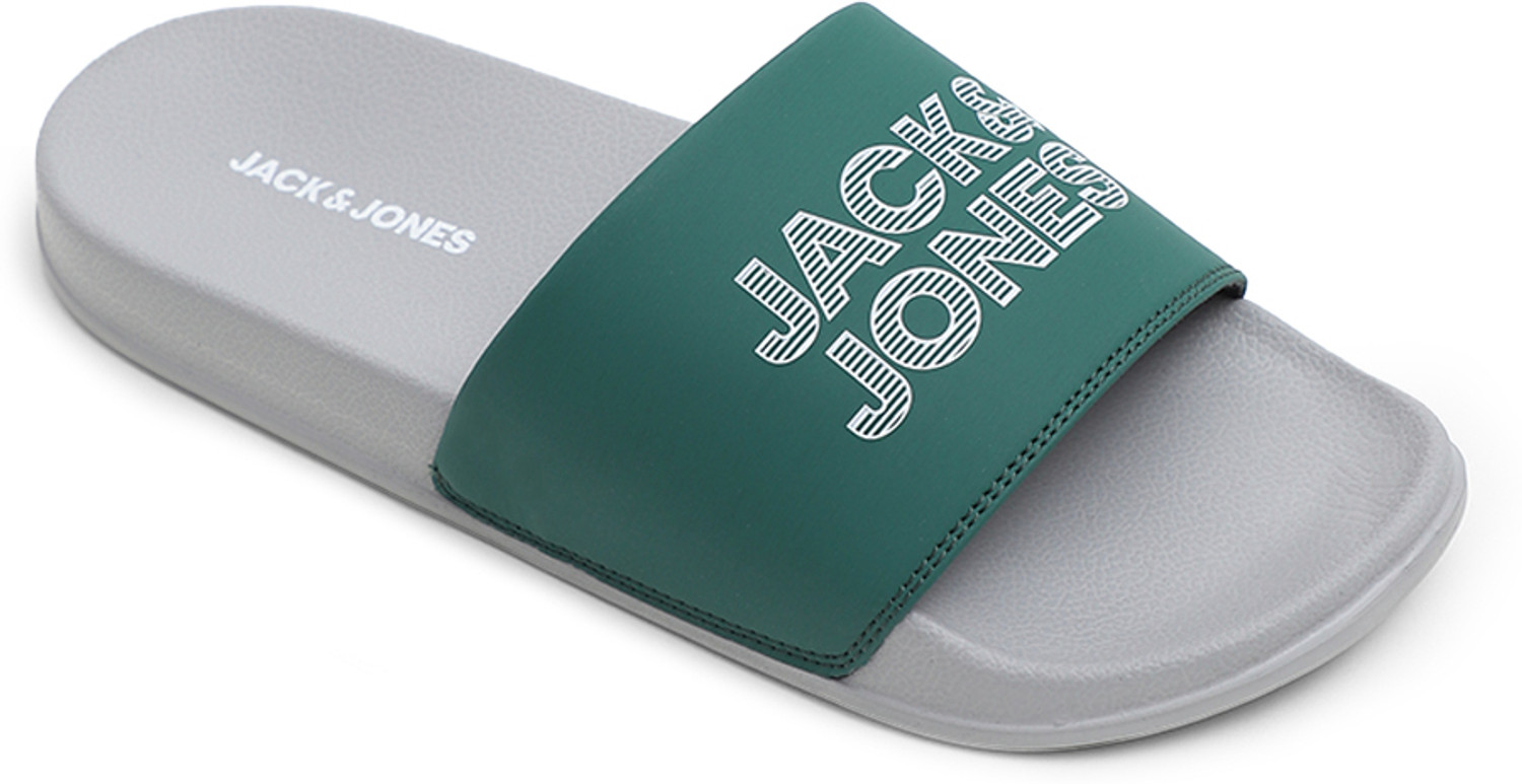 Image of JACK & JONES Men Slides (Green , 7)