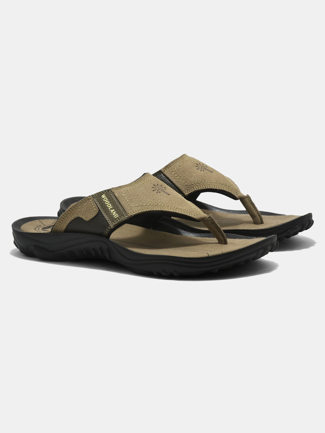 Image of WOODLAND Comfortable Soft Sole Lightweight Home Wear Men Slippers (Khaki , 10)