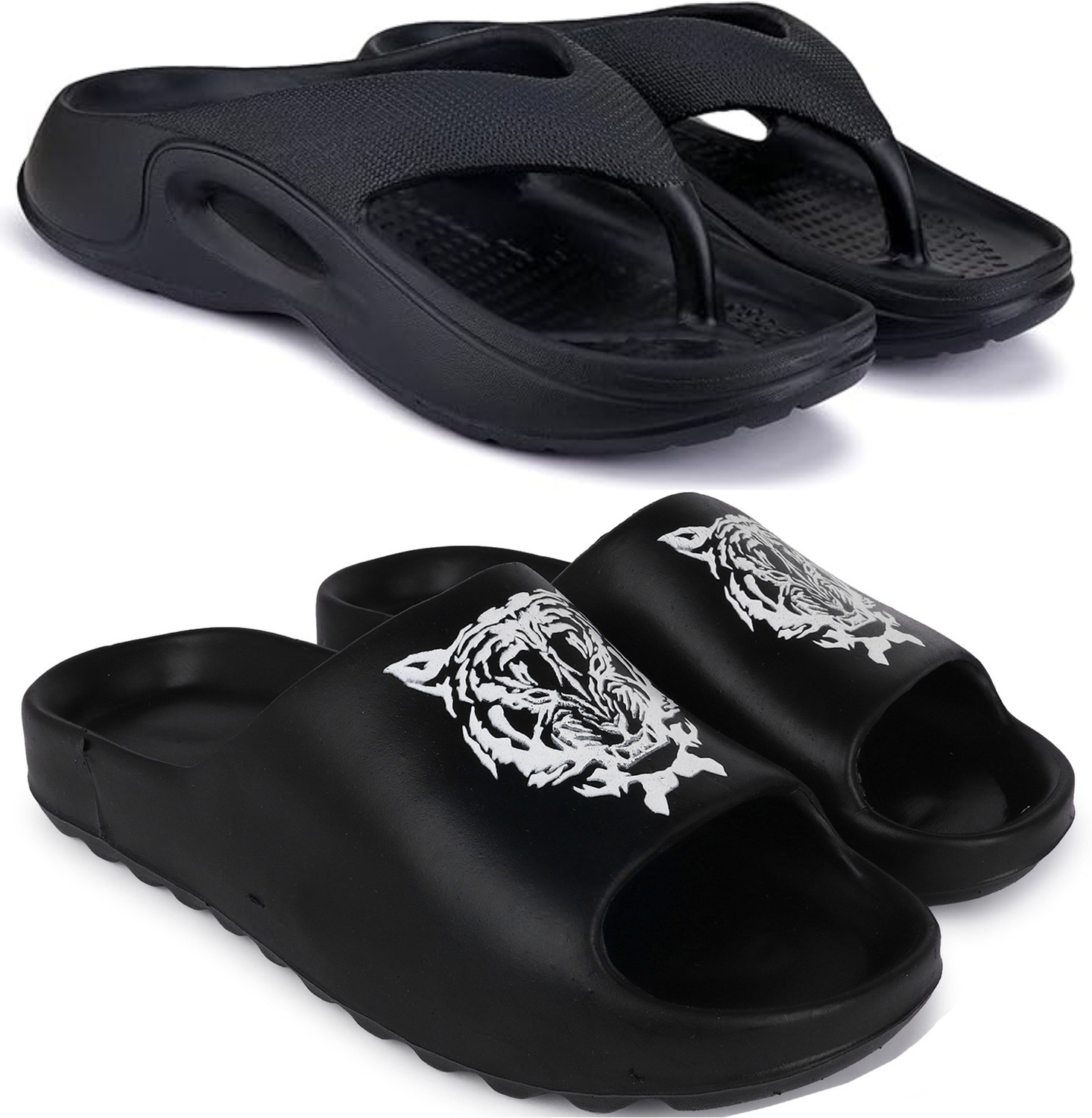 Image of Ciovo Men Slippers (Grey , 10)
