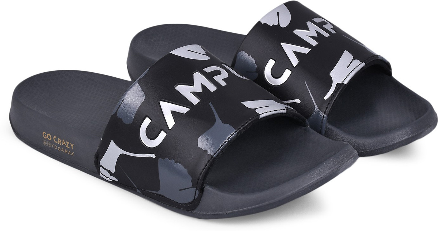 Campus Men Slides Black Size 7 - Image 1